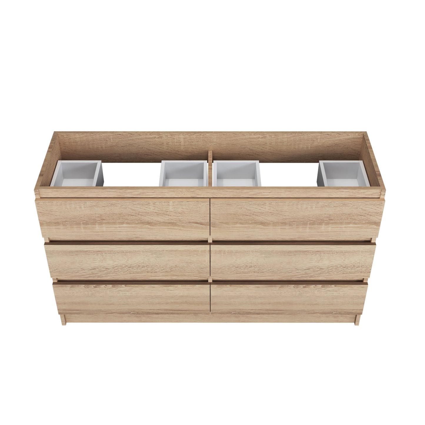 Pepper 60" Double Sink Bathroom Vanity Cabinet Only