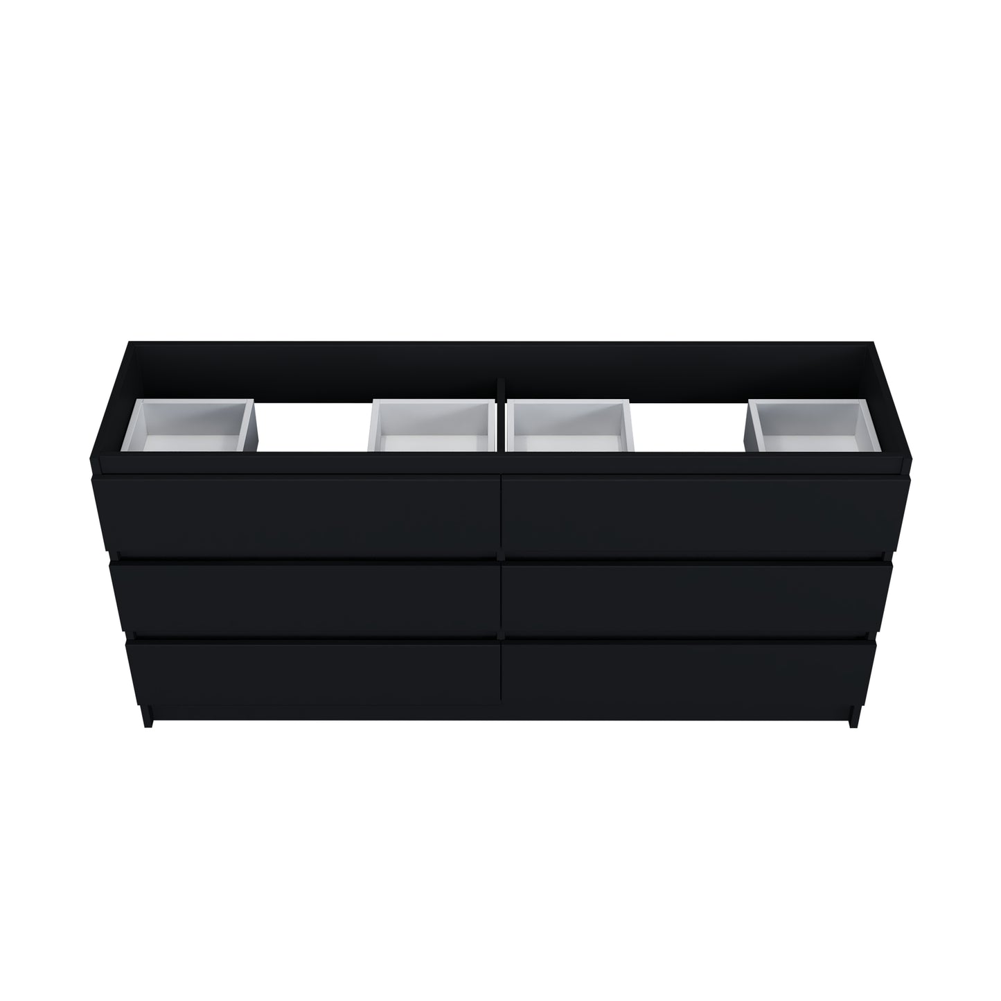 Pepper 72" Double Sink Bathroom Vanity Cabinet Only