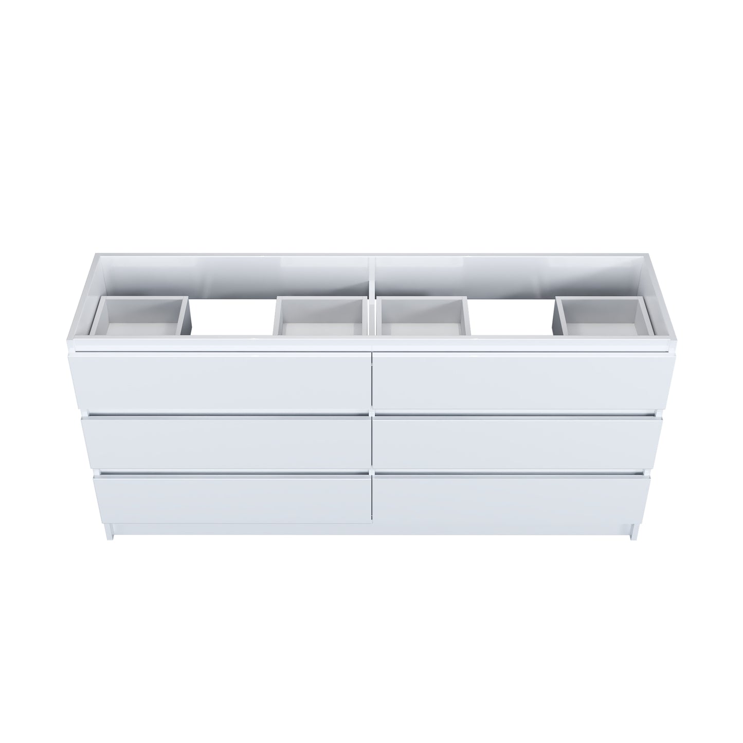 Pepper 72" Double Sink Bathroom Vanity Cabinet Only
