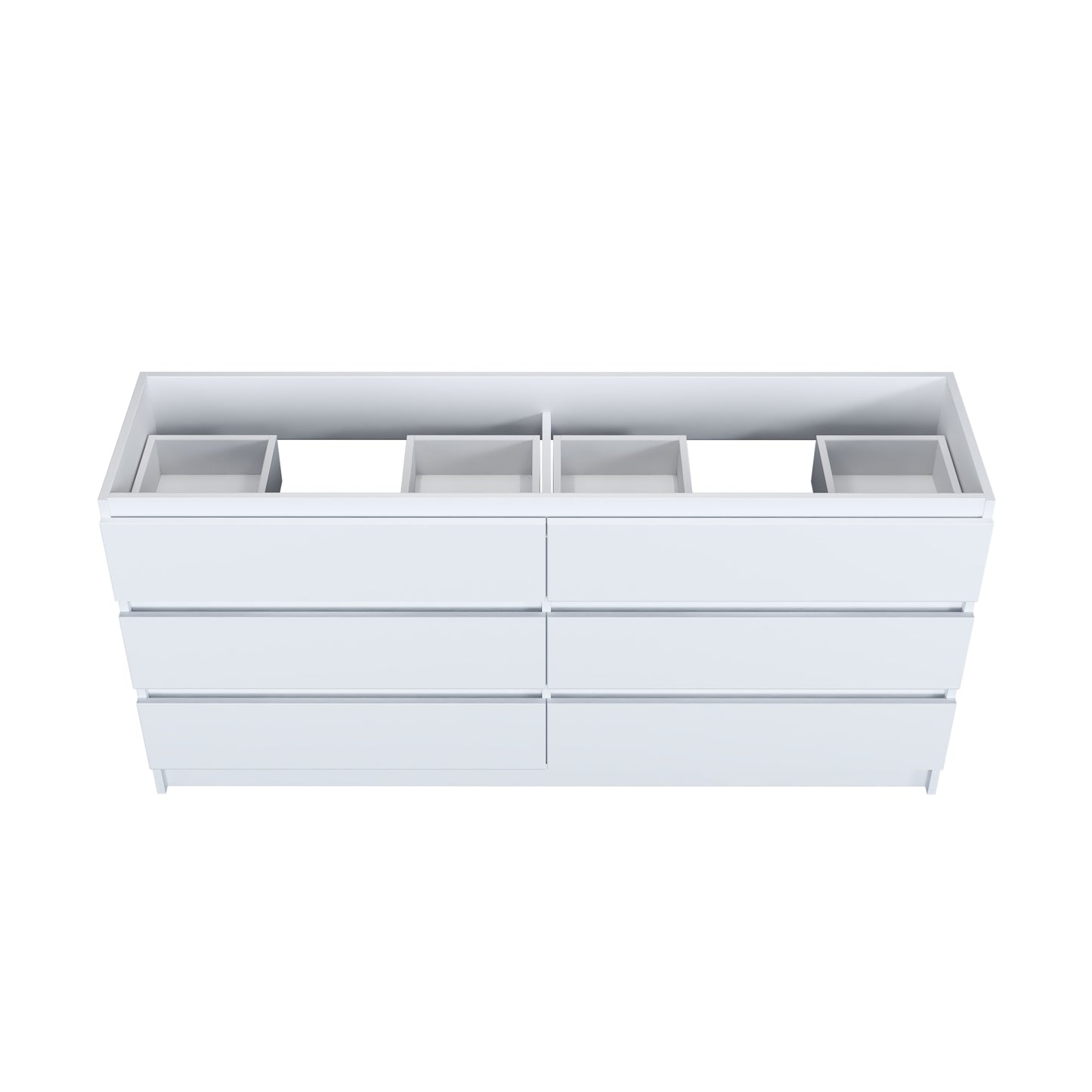 Pepper 72" Double Sink Bathroom Vanity Cabinet Only