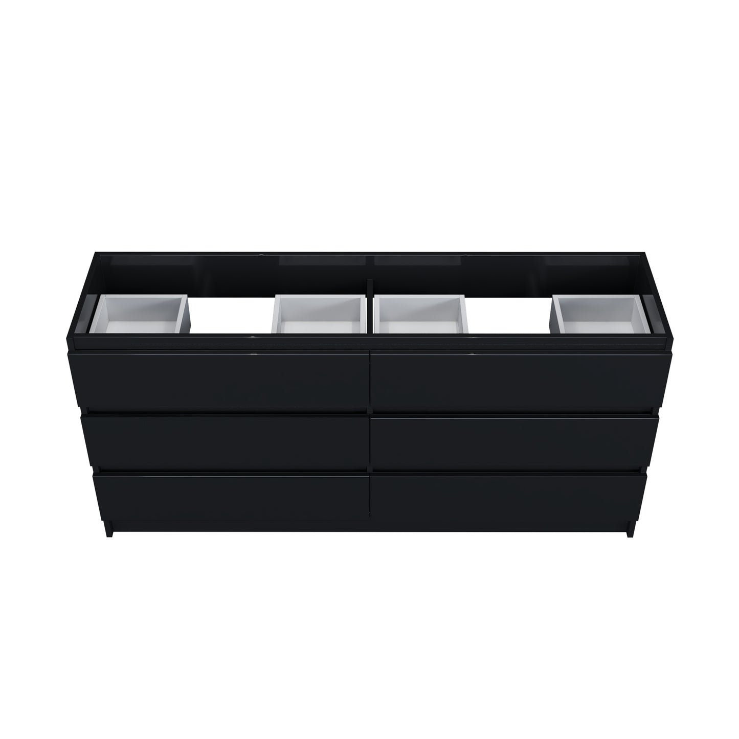 Pepper 72" Double Sink Bathroom Vanity Cabinet Only