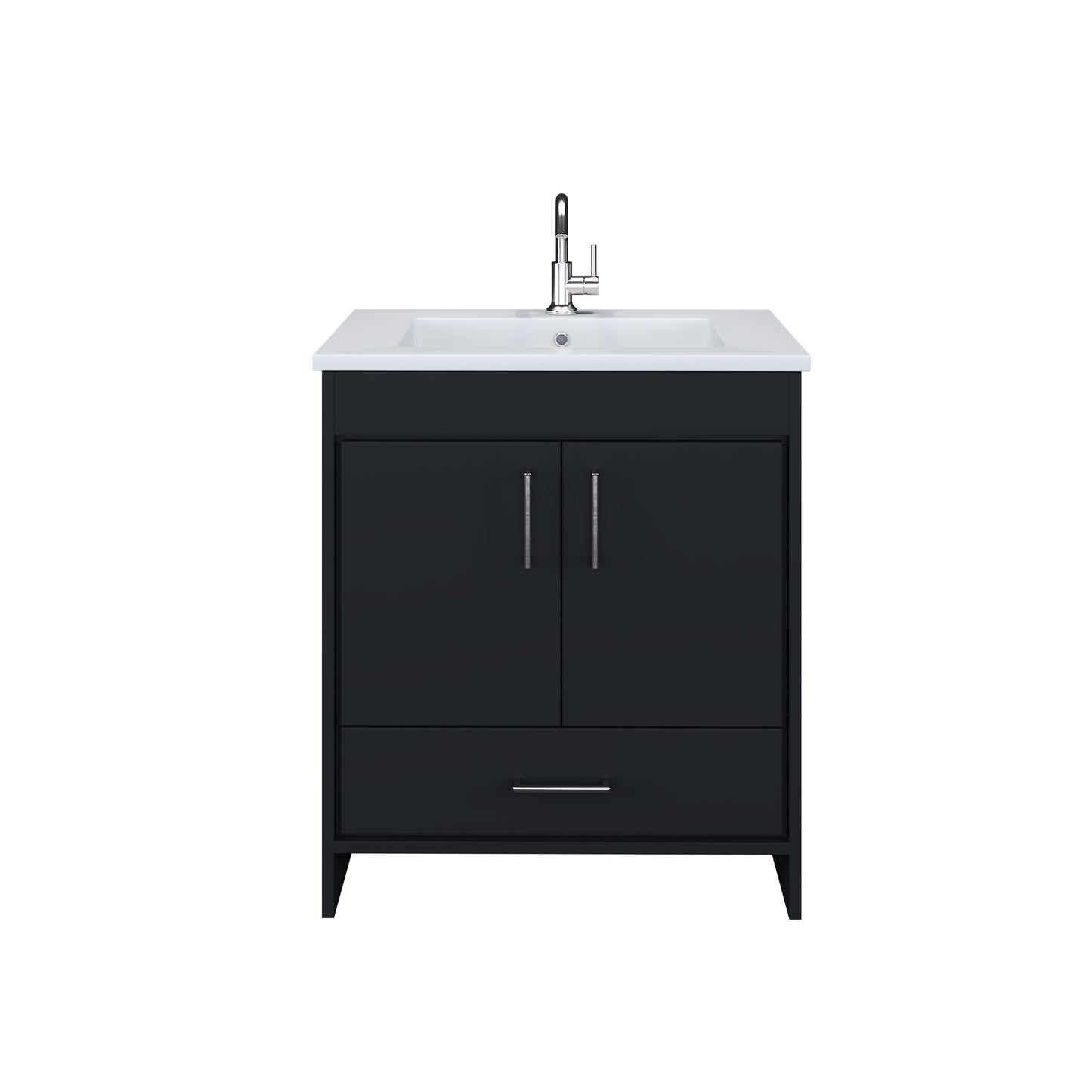 Rio 30" Bathroom Vanity with Acrylic integrated counter top