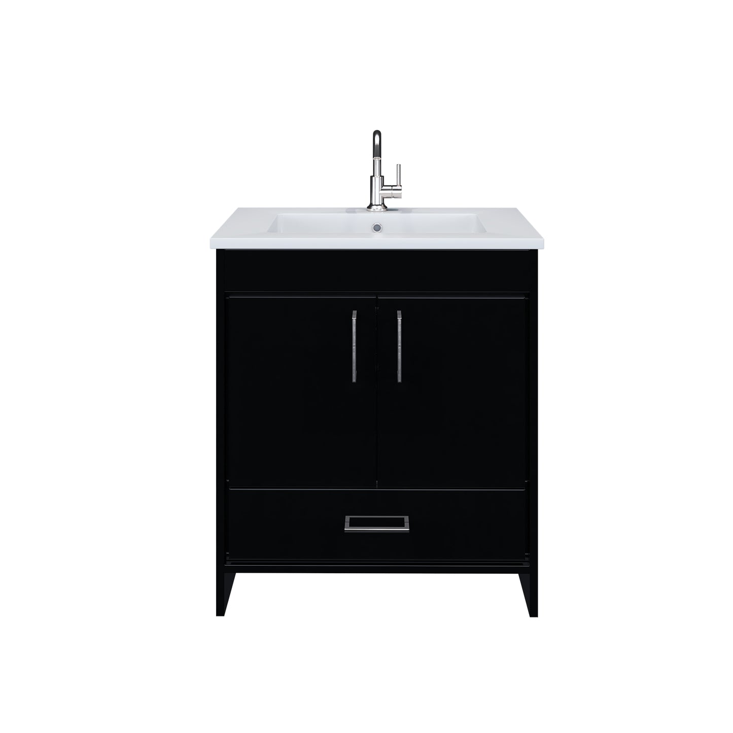 Rio 30" Bathroom Vanity with Acrylic integrated counter top