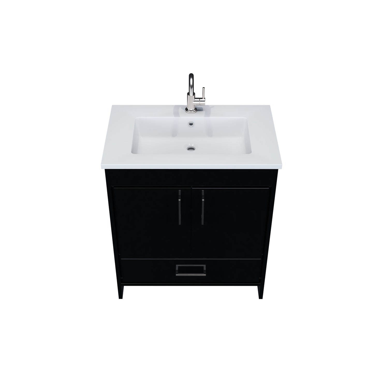 Rio 30" Bathroom Vanity with Acrylic integrated counter top