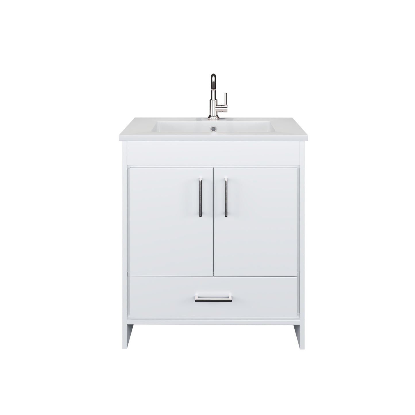 Rio 30" Bathroom Vanity with Acrylic integrated counter top