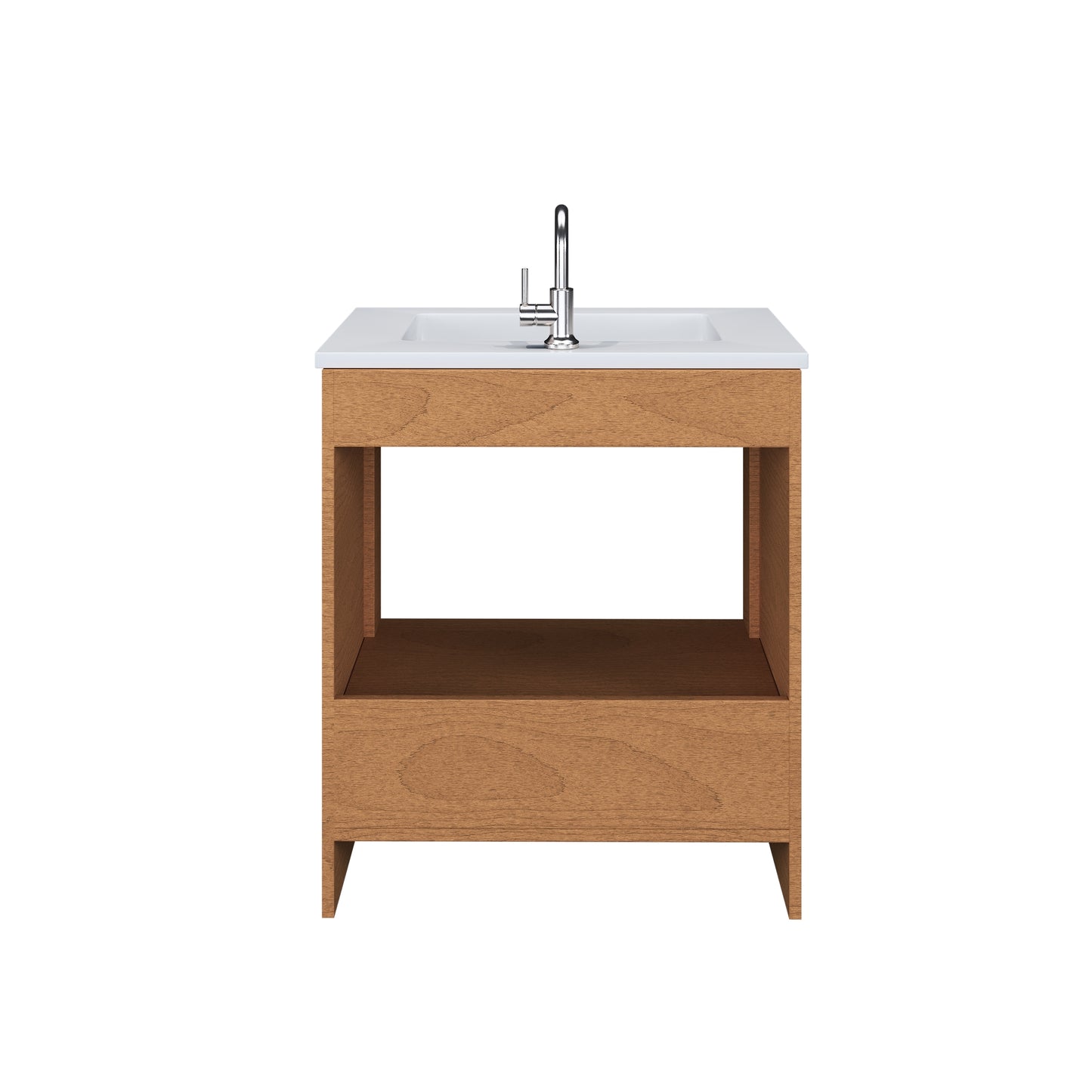 Rio 30" Bathroom Vanity with Acrylic integrated counter top