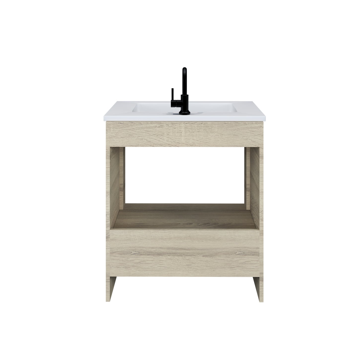Rio 30" Bathroom Vanity with Acrylic integrated counter top
