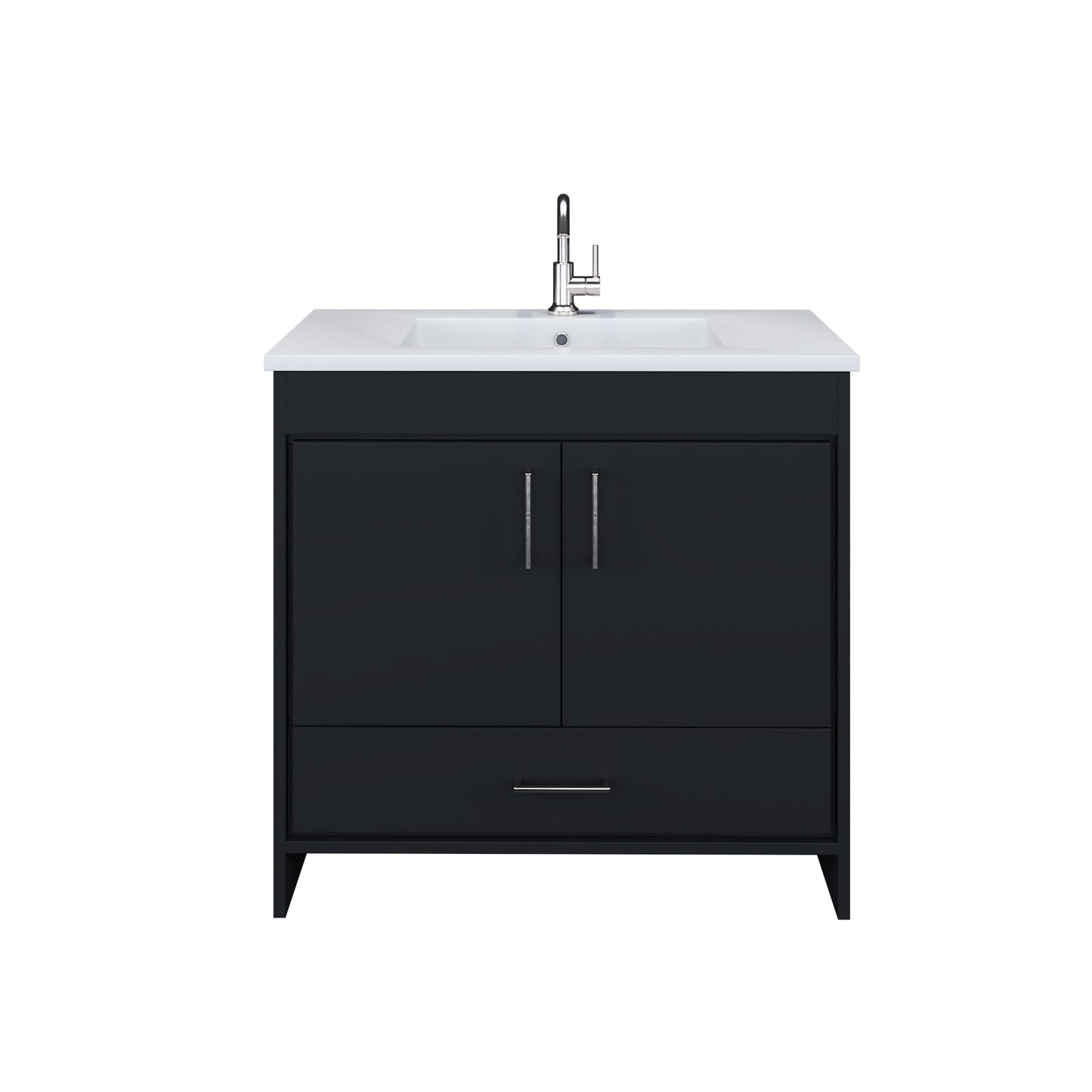 Rio 36" Bathroom Vanity with Acrylic integrated counter top