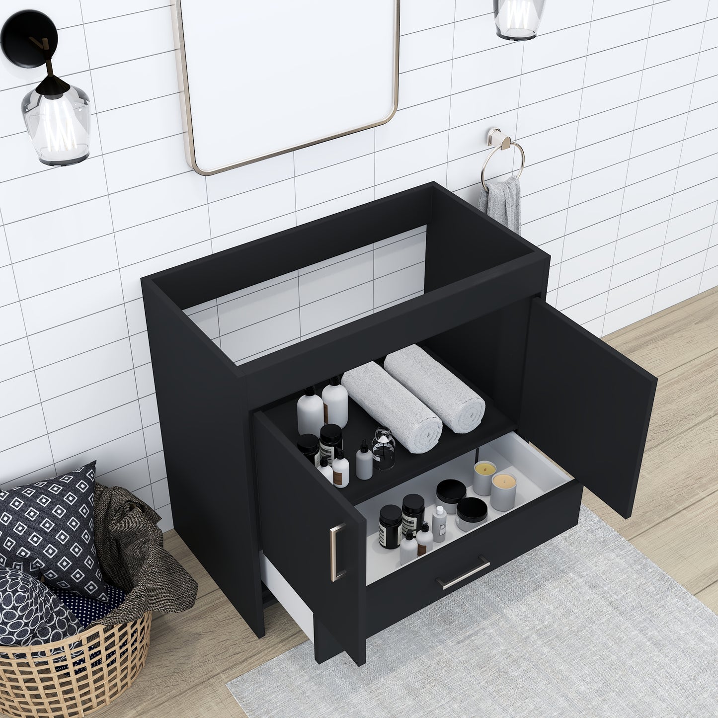 Rio 36" Bathroom Vanity Cabinet Only