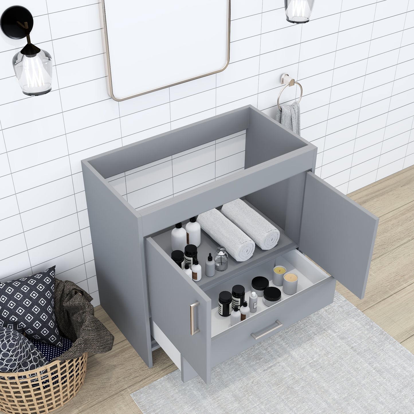 Rio 36" Bathroom Vanity Cabinet Only