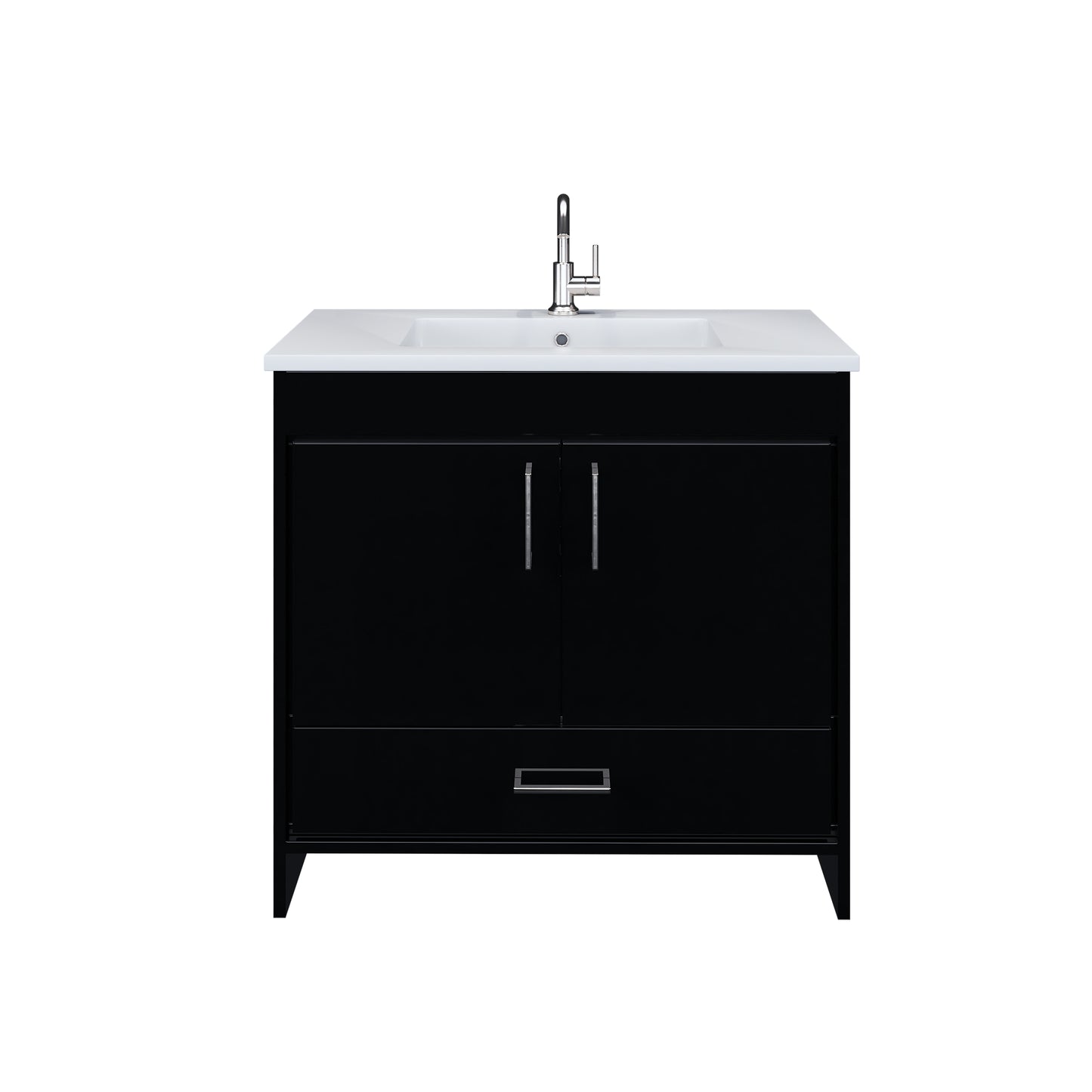 Rio 36" Bathroom Vanity with Acrylic integrated counter top