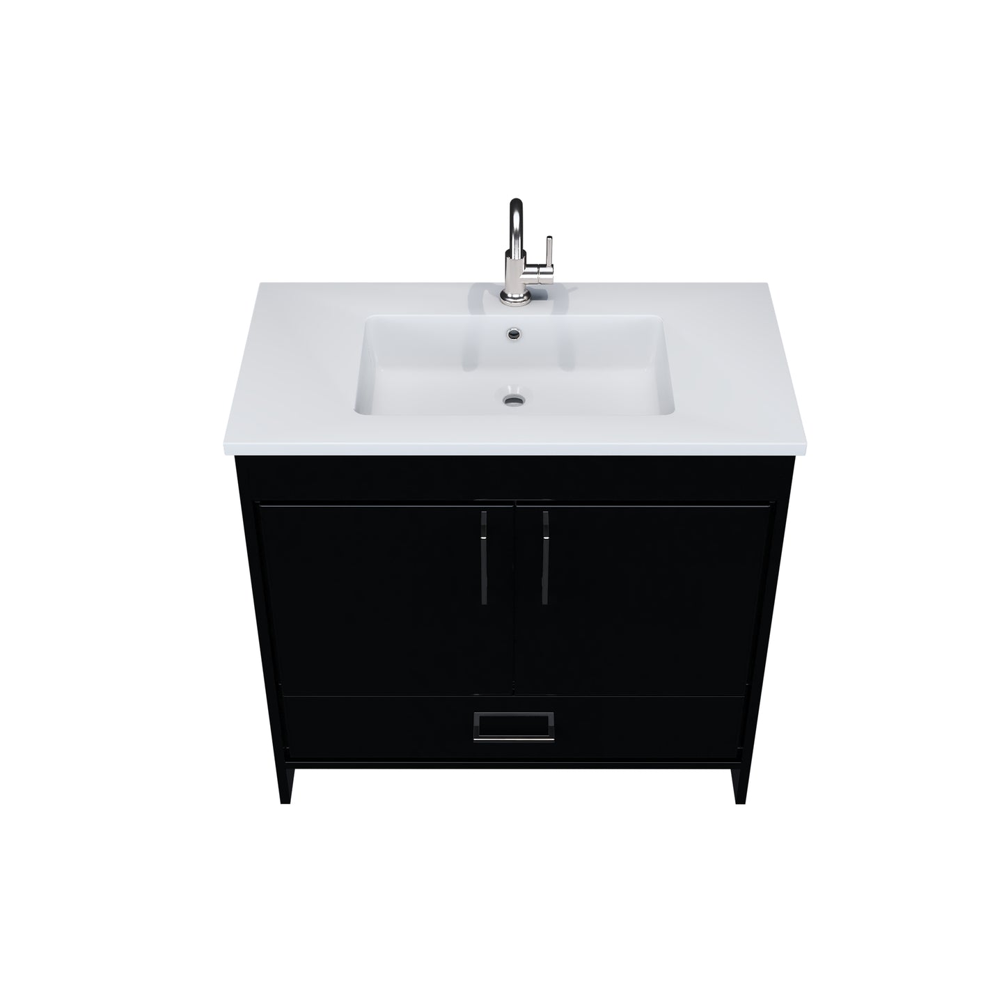 Rio 36" Bathroom Vanity with Acrylic integrated counter top