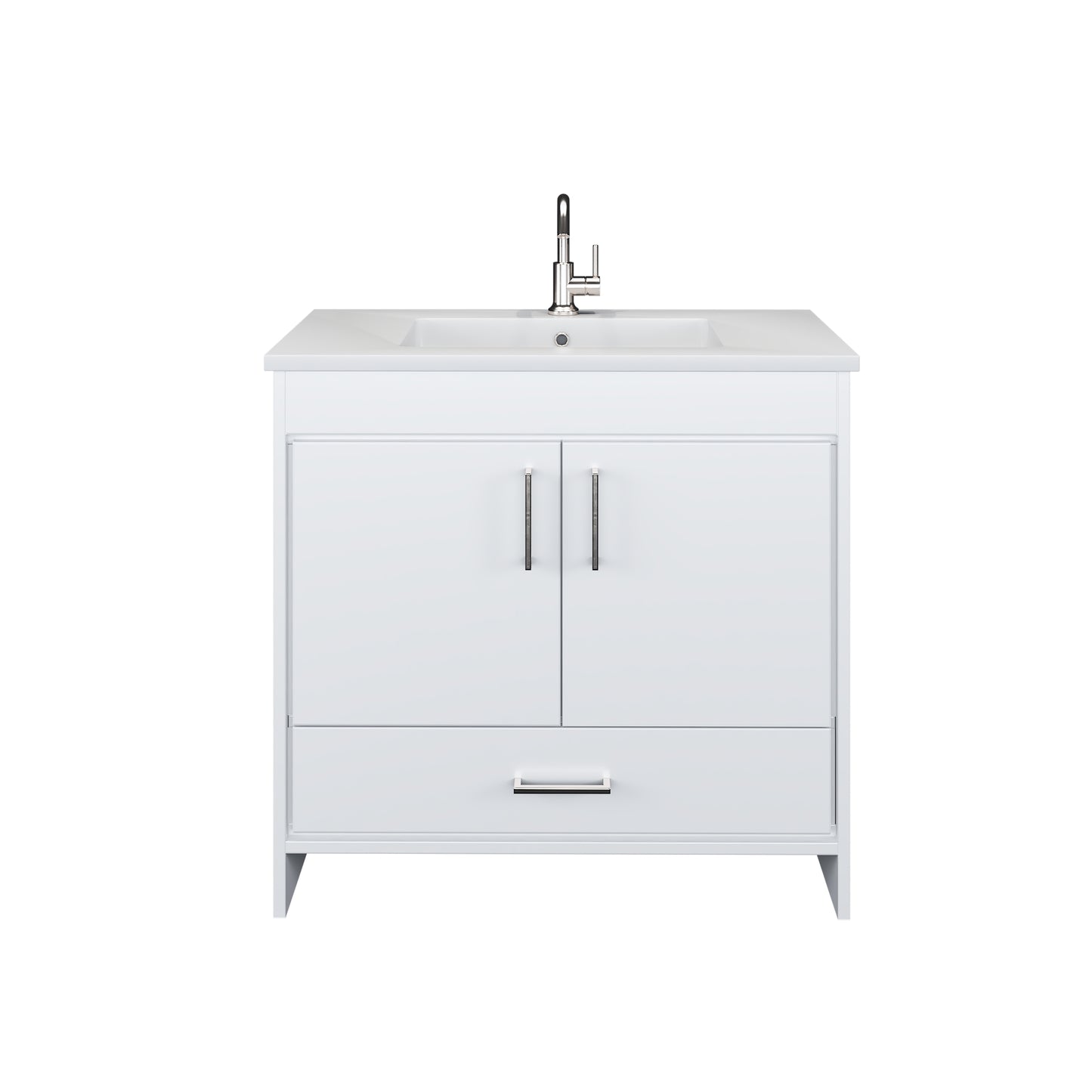 Rio 36" Bathroom Vanity with Acrylic integrated counter top