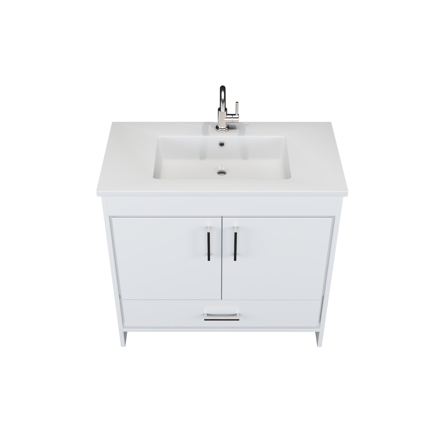 Rio 36" Bathroom Vanity with Acrylic integrated counter top