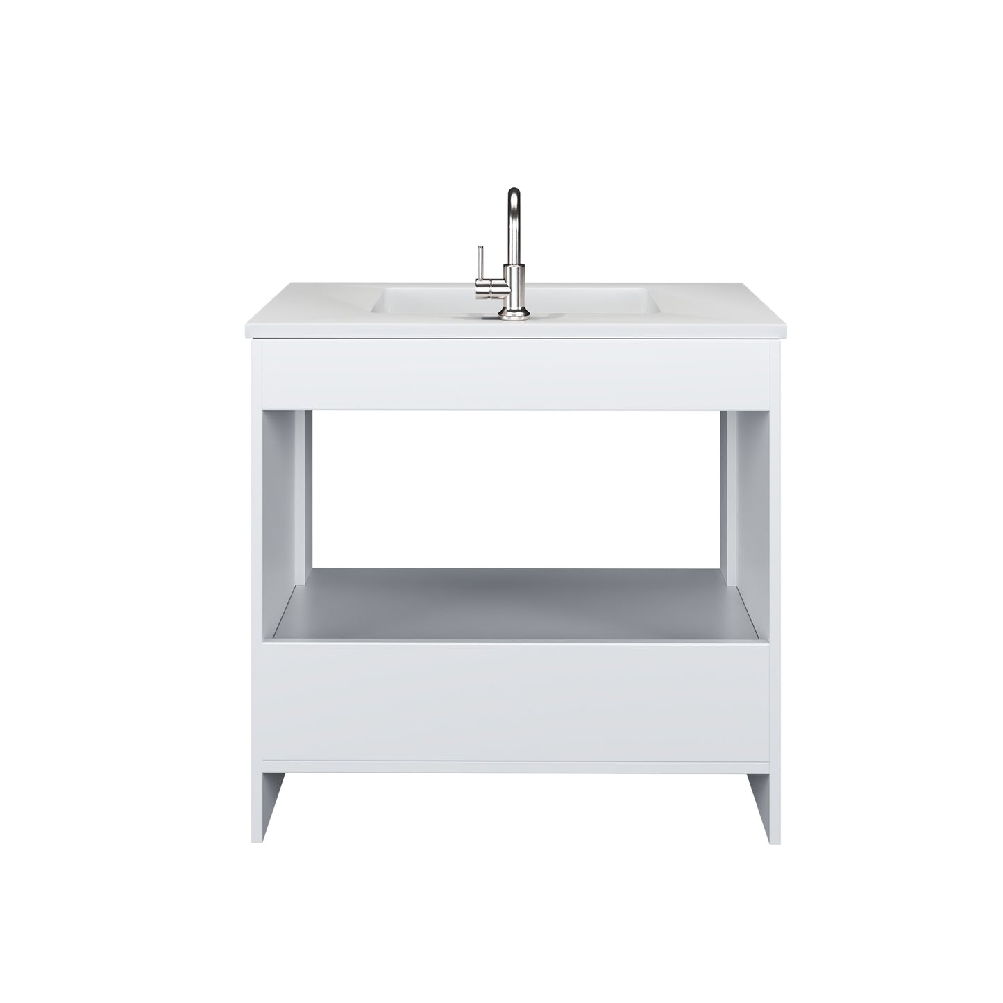 Rio 36" Bathroom Vanity with Acrylic integrated counter top