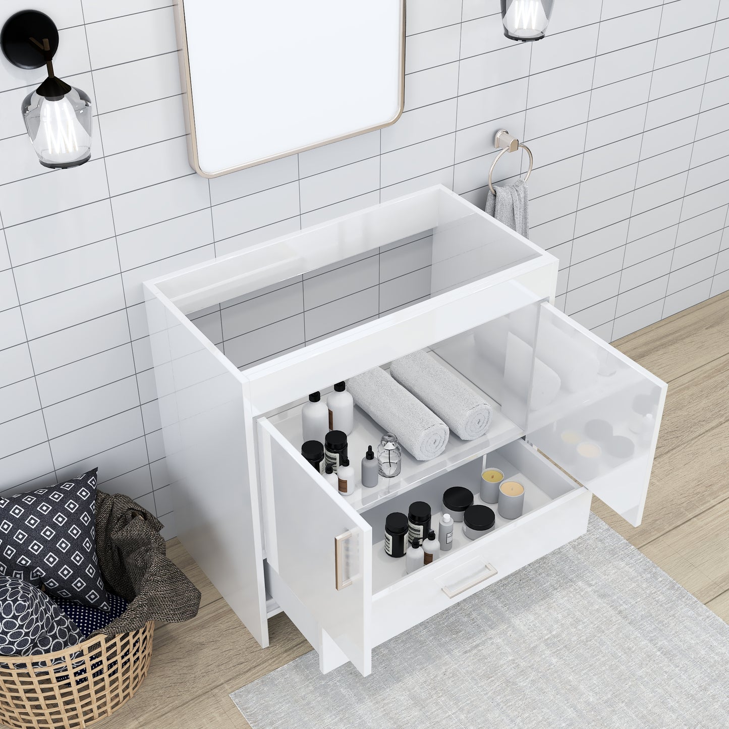 Rio 36" Bathroom Vanity Cabinet Only