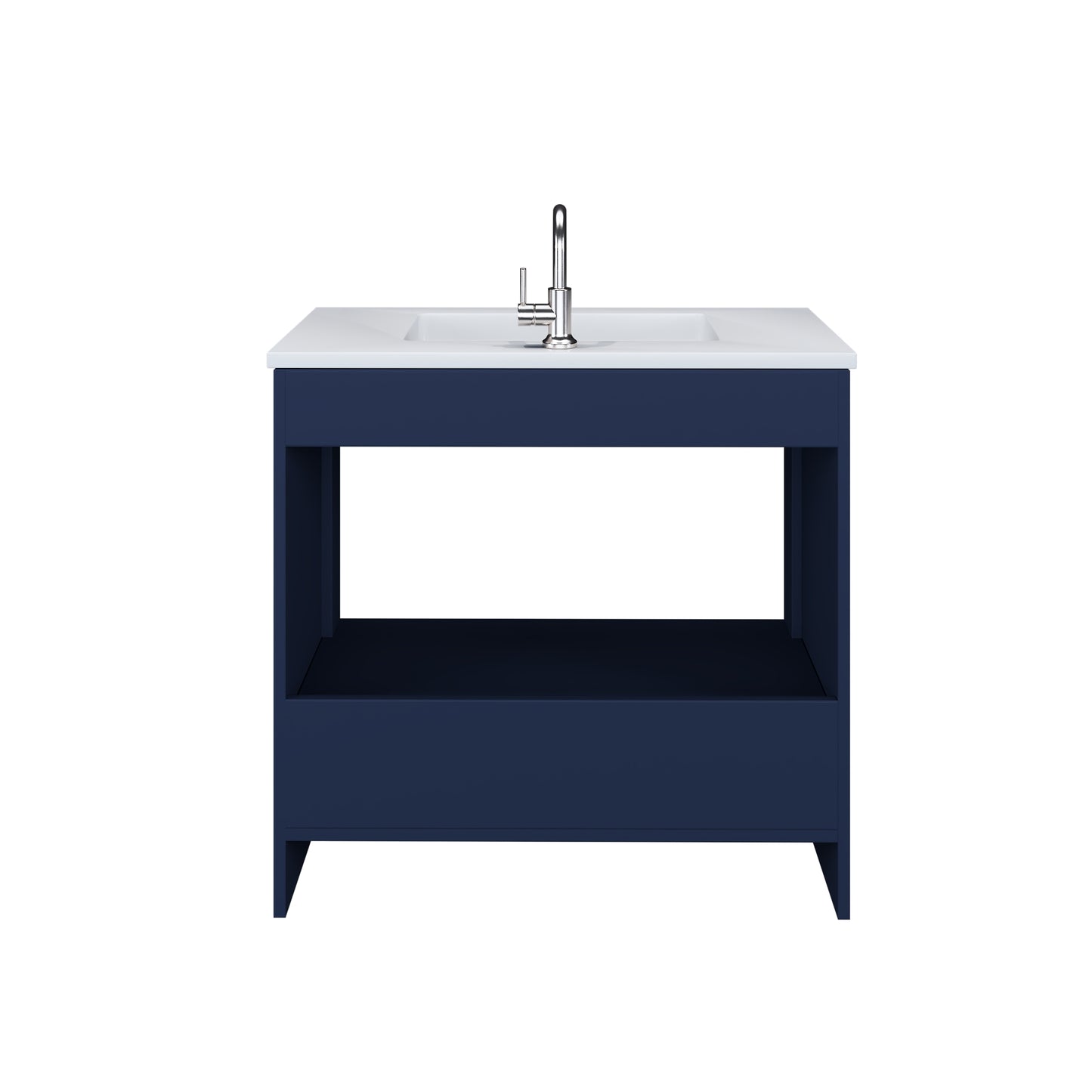 Rio 36" Bathroom Vanity with Acrylic integrated counter top