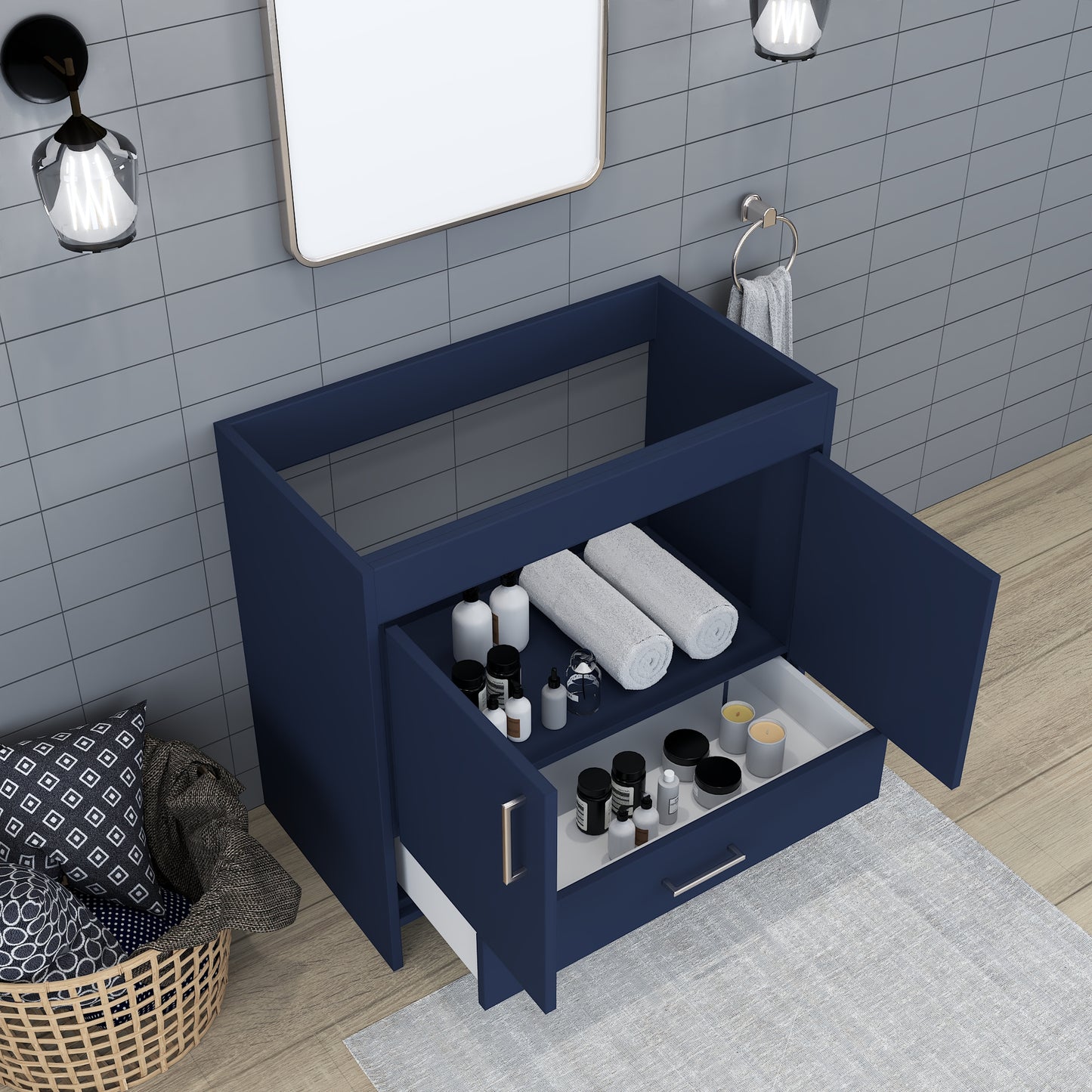 Rio 36" Bathroom Vanity Cabinet Only