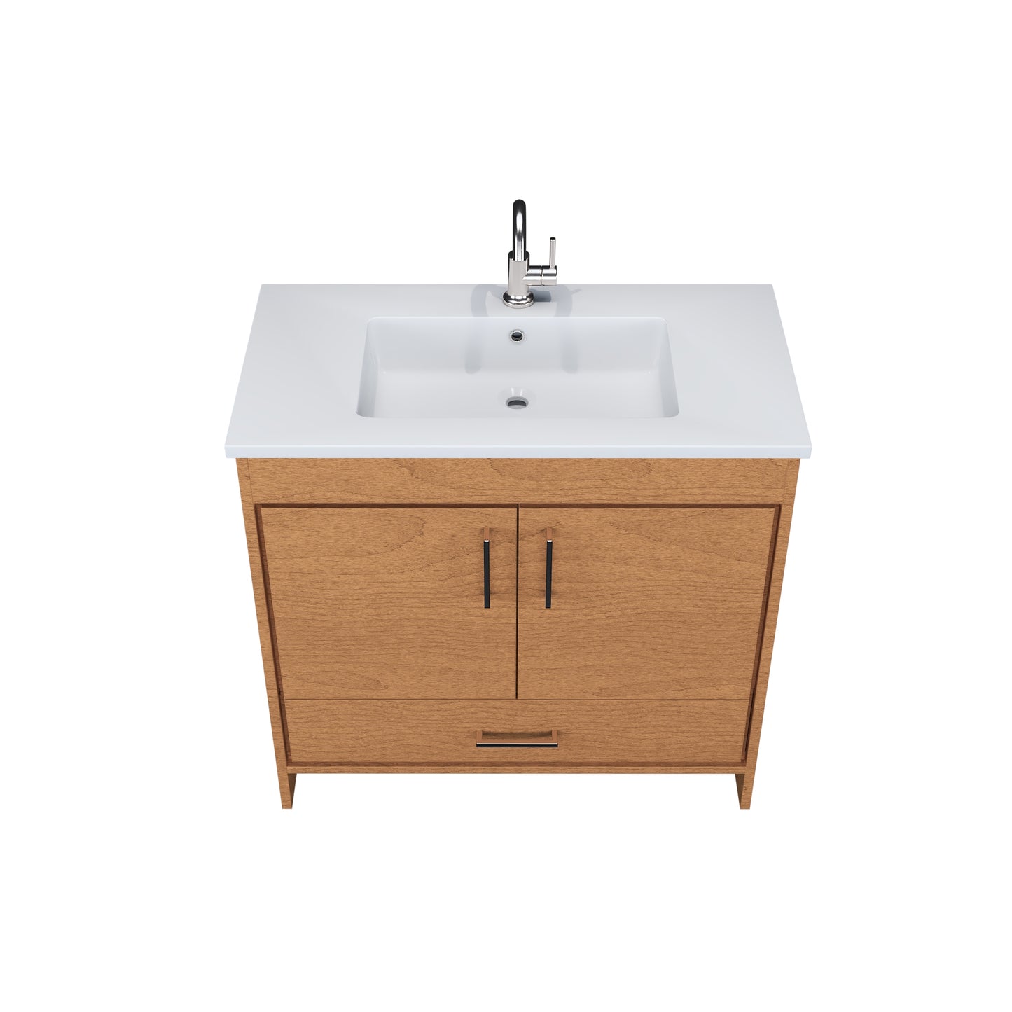 Rio 36" Bathroom Vanity with Acrylic integrated counter top