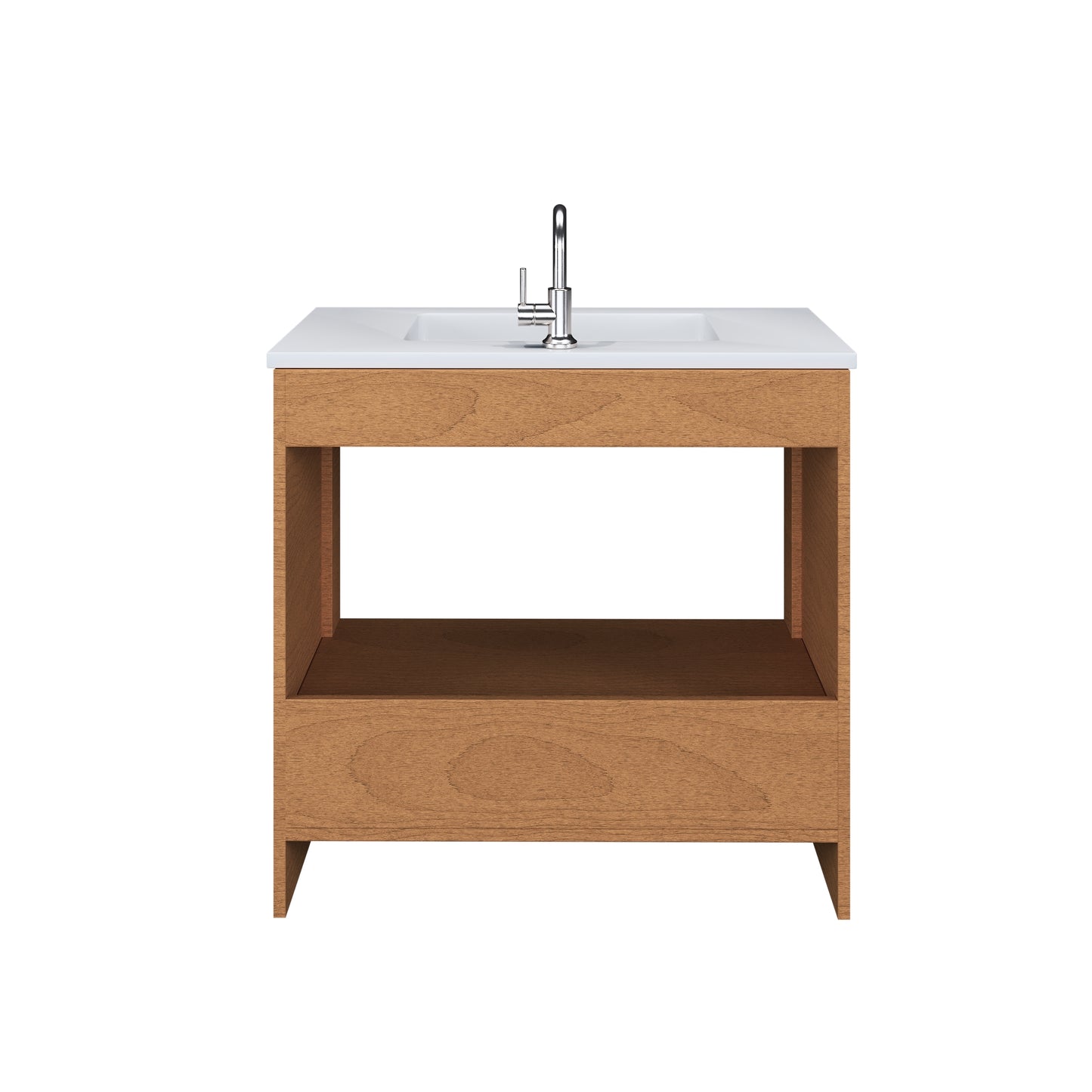 Rio 36" Bathroom Vanity with Acrylic integrated counter top