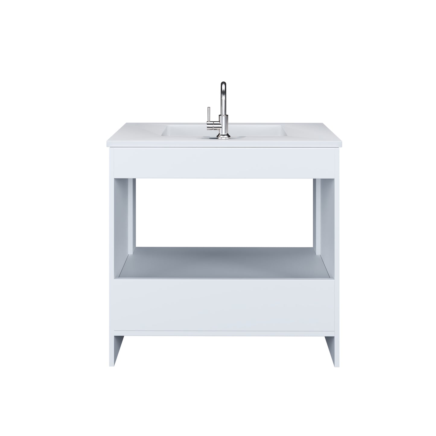 Rio 36" Bathroom Vanity with Acrylic integrated counter top