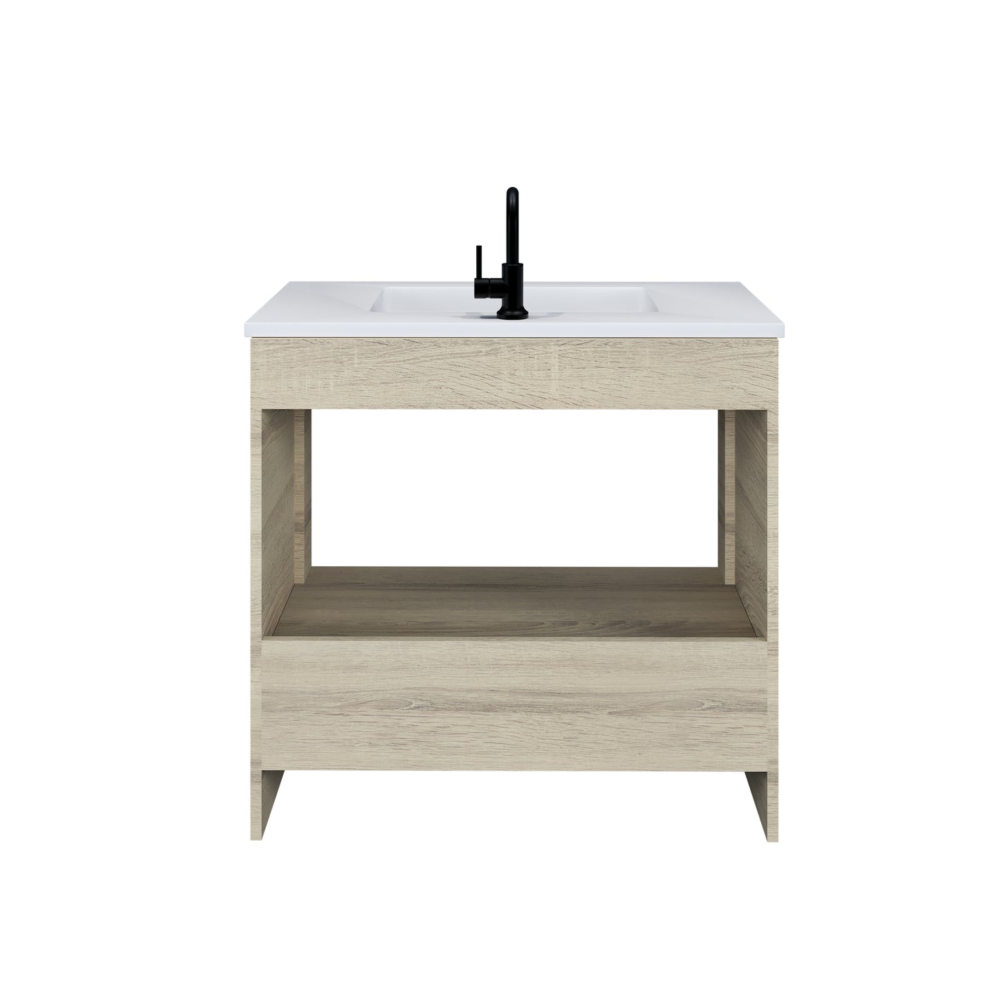 Rio 36" Bathroom Vanity with Acrylic integrated counter top