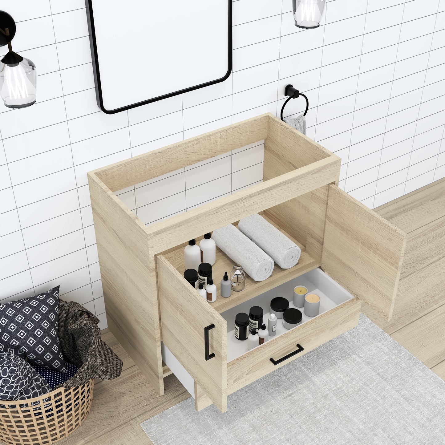 Rio 36" Bathroom Vanity Cabinet Only
