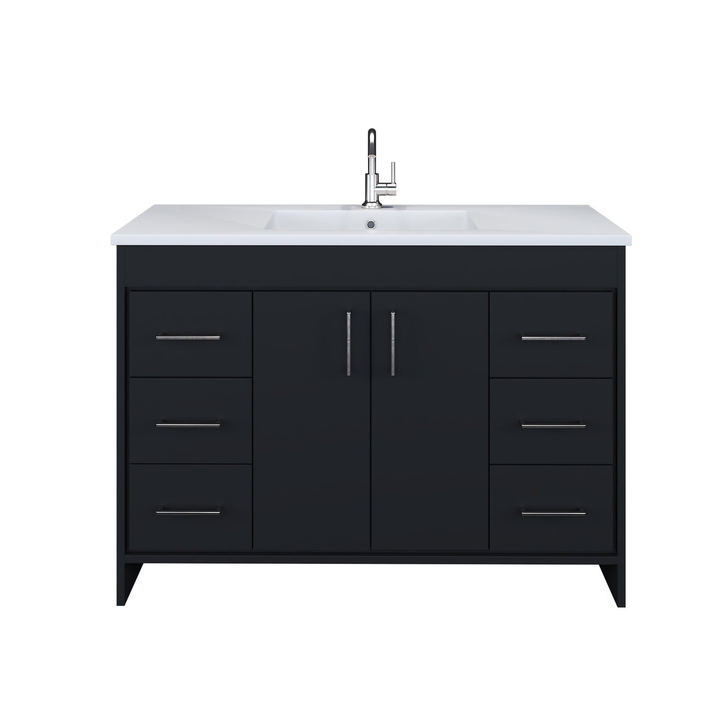 Rio 48" Bathroom Vanity with Acrylic integrated counter top