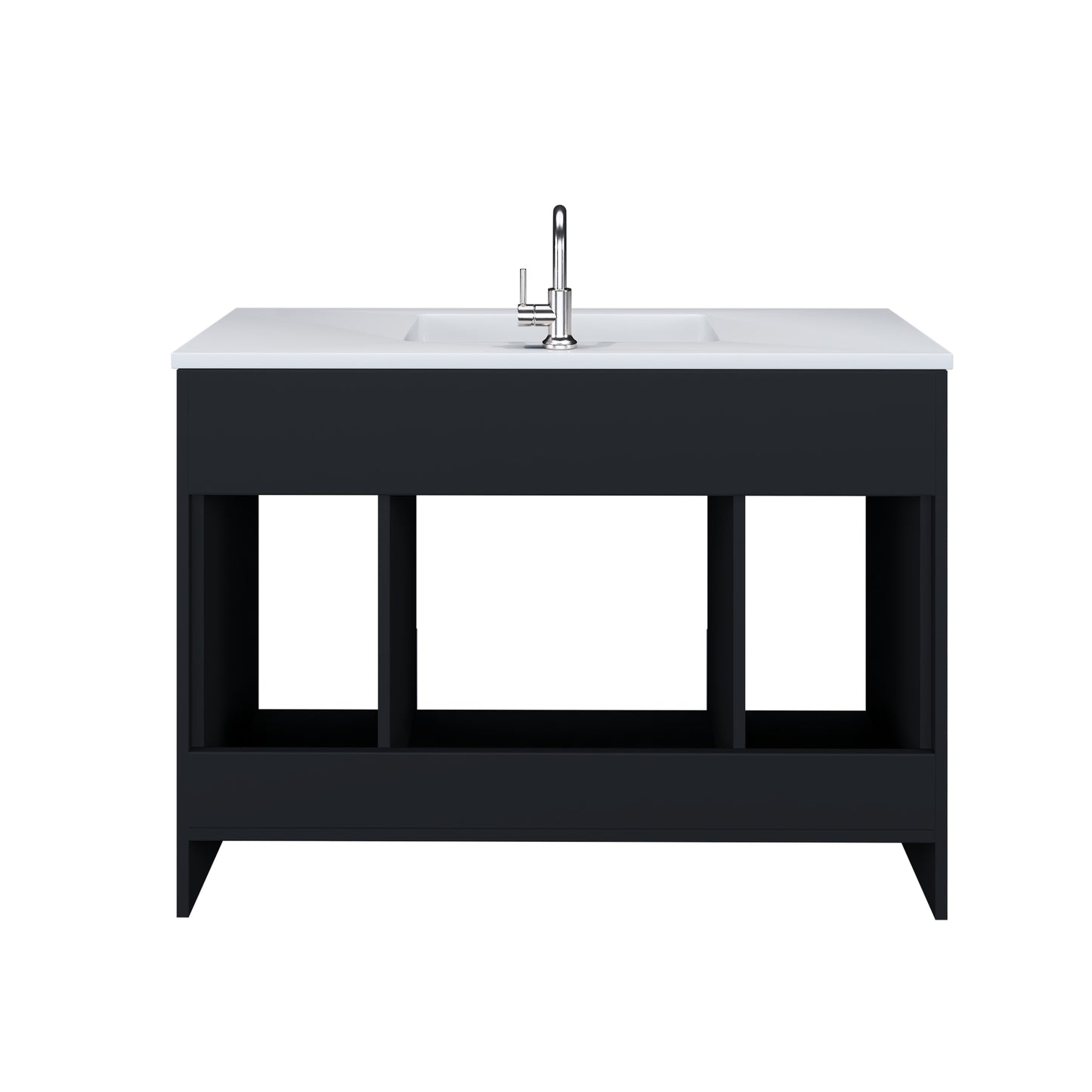 Rio 48" Bathroom Vanity with Acrylic integrated counter top