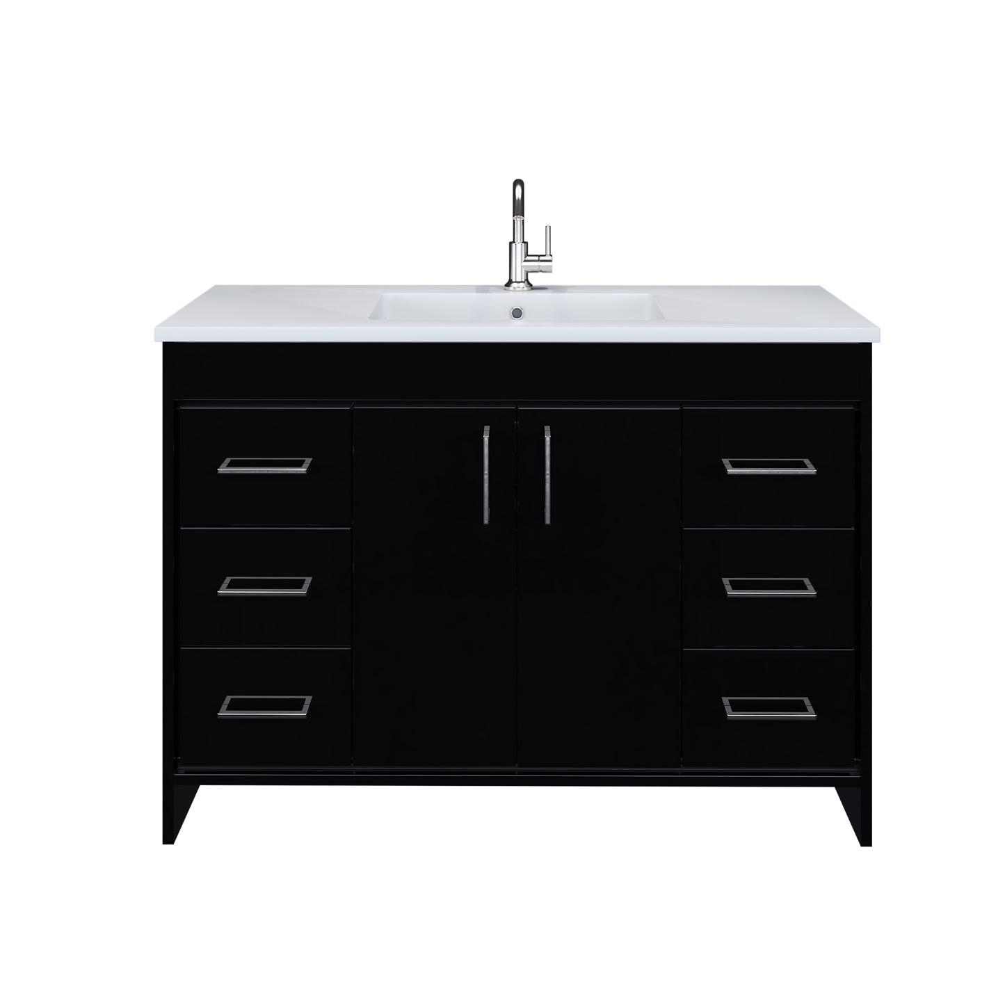Rio 48" Bathroom Vanity with Acrylic integrated counter top