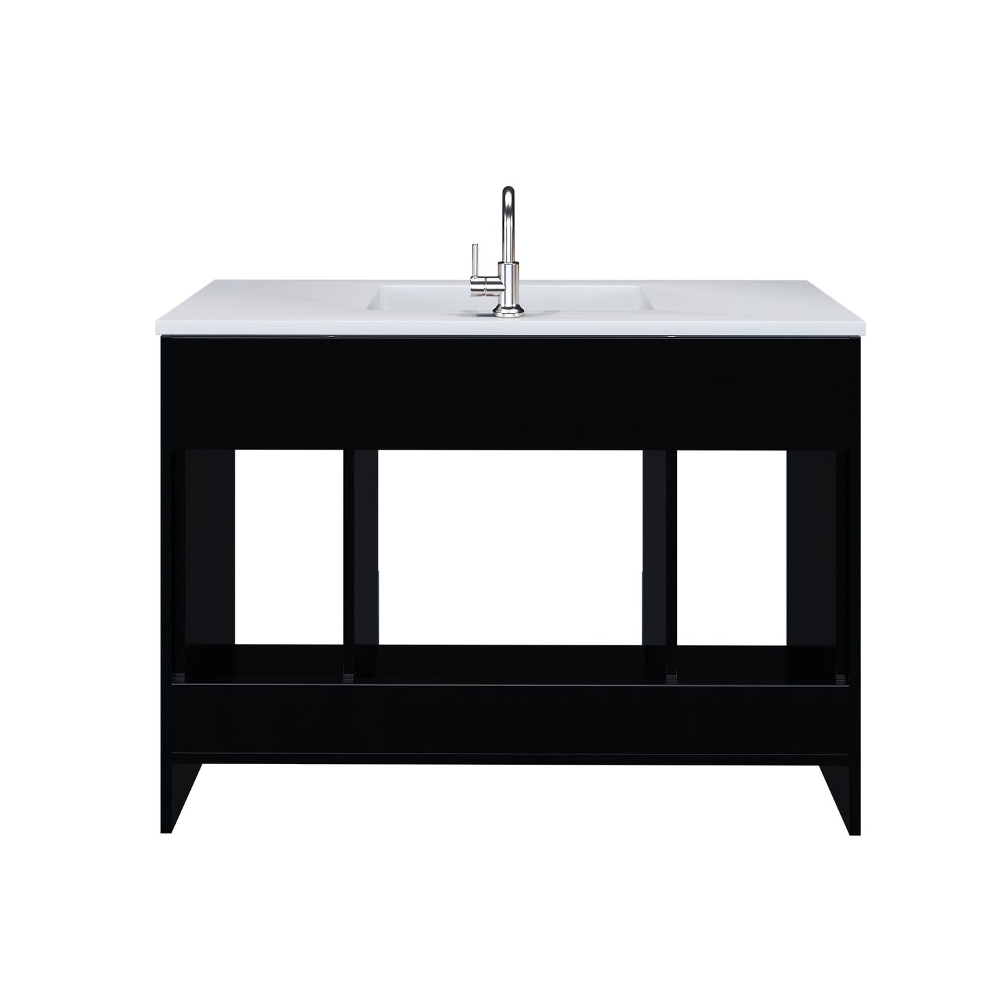 Rio 48" Bathroom Vanity with Acrylic integrated counter top