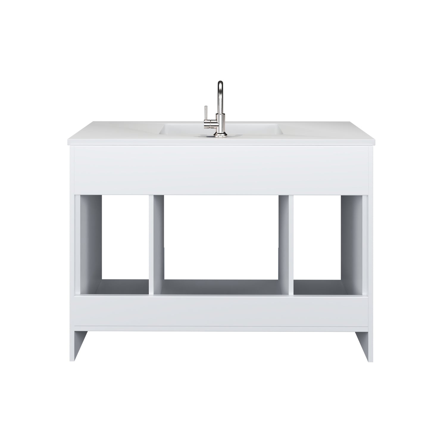 Rio 48" Bathroom Vanity with Acrylic integrated counter top