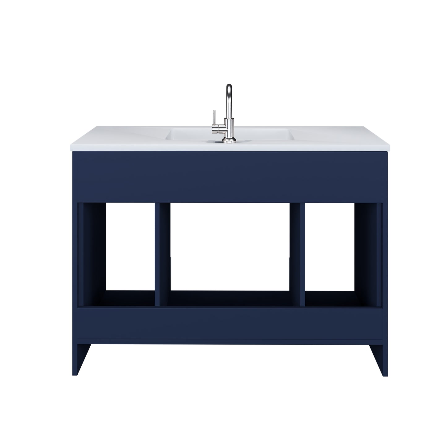 Rio 48" Bathroom Vanity with Acrylic integrated counter top