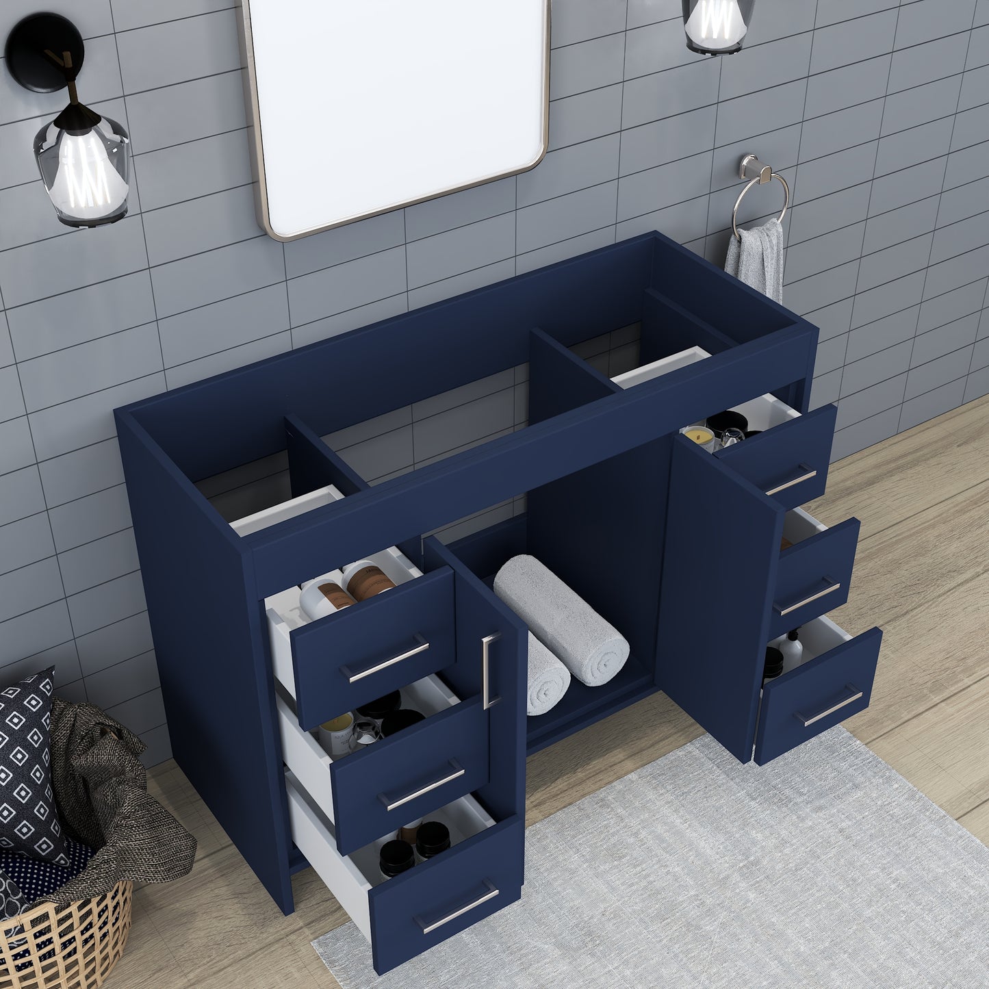 Rio 48" Bathroom Vanity Cabinet Only