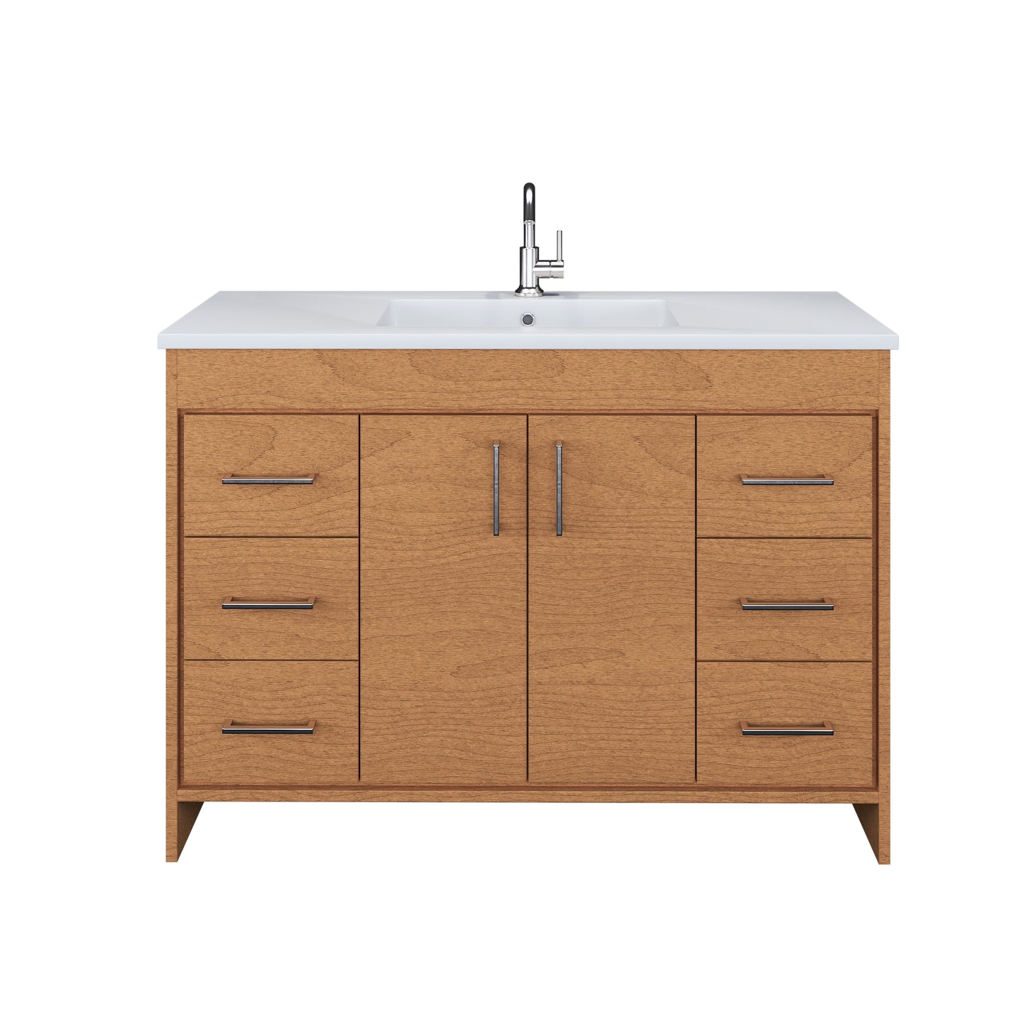 Rio 48" Bathroom Vanity with Acrylic integrated counter top