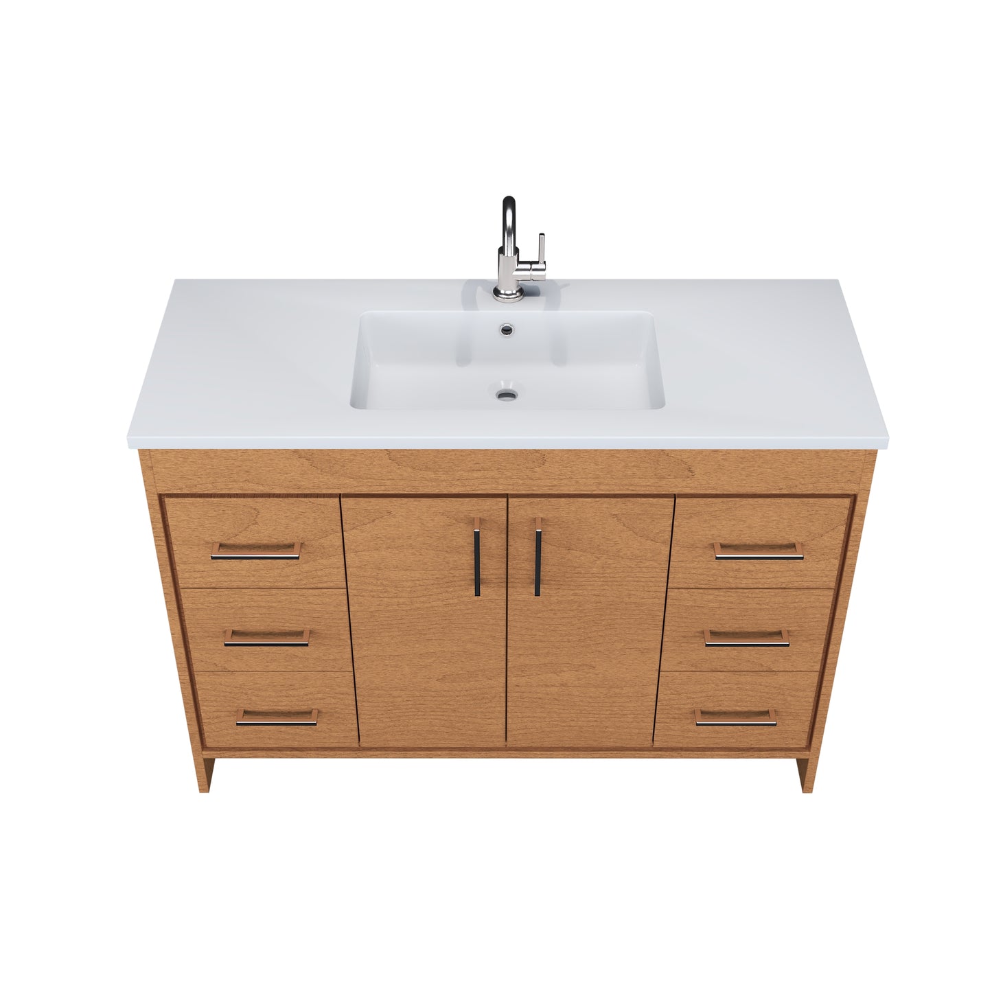 Rio 48" Bathroom Vanity with Acrylic integrated counter top