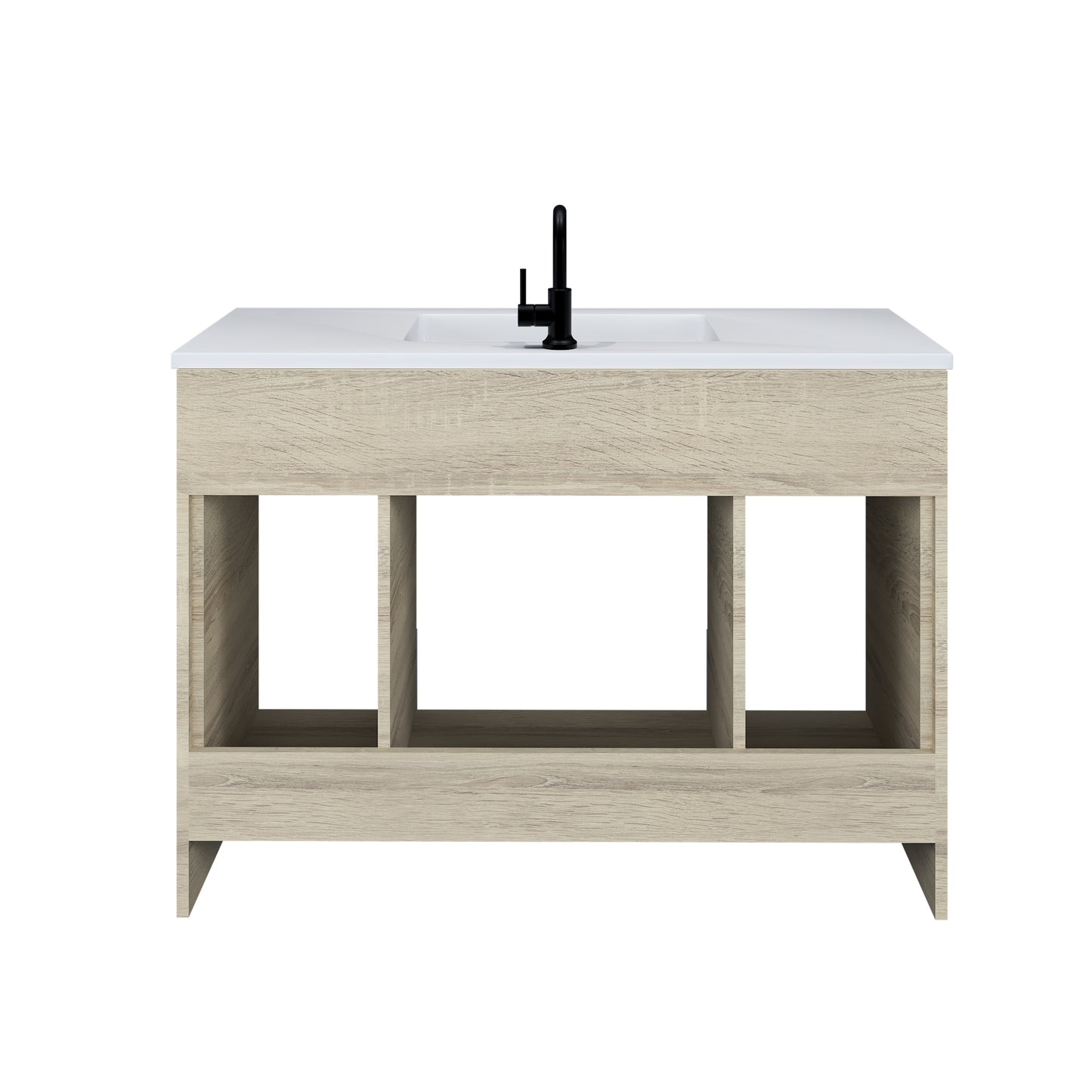 Rio 48" Bathroom Vanity with Acrylic integrated counter top