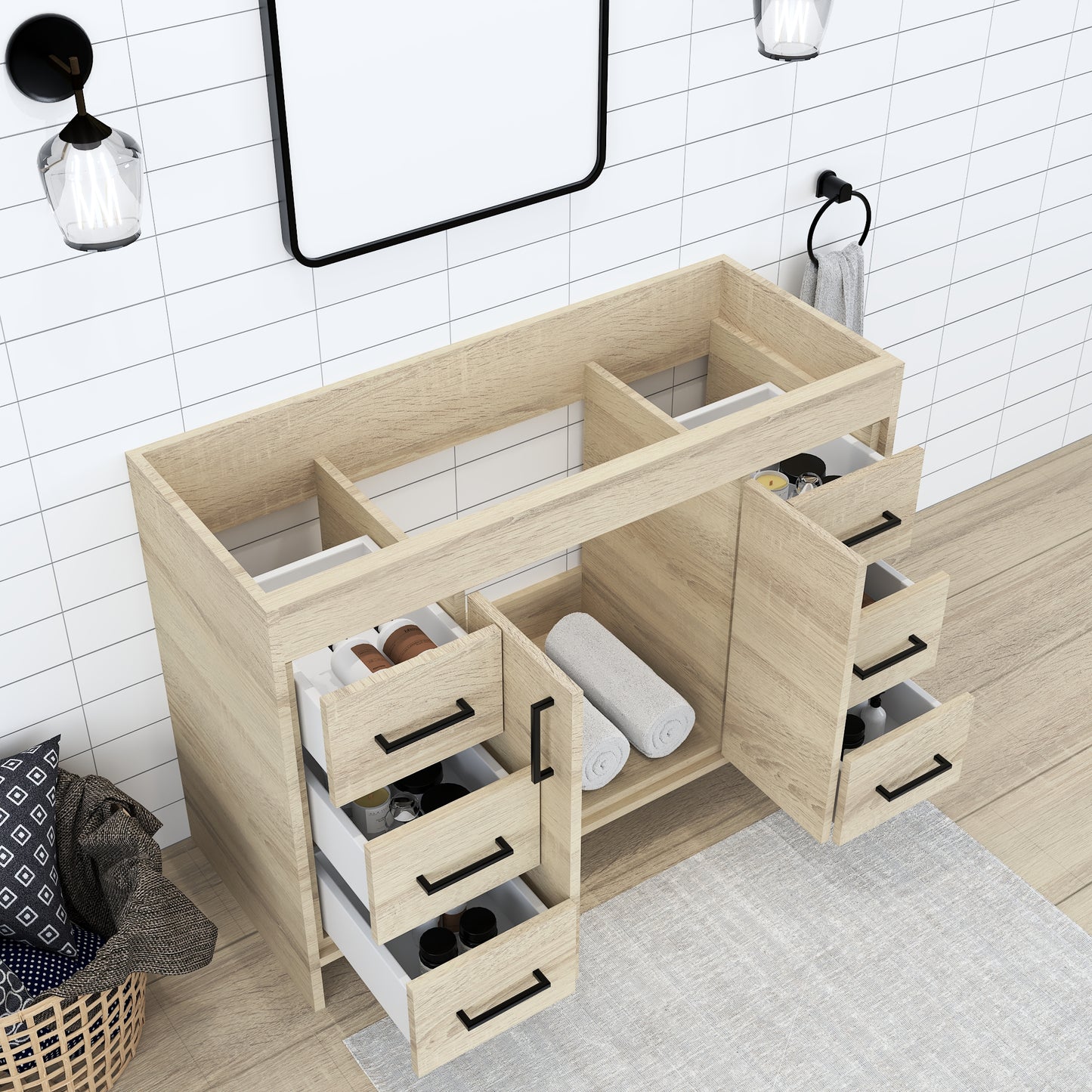 Rio 48" Bathroom Vanity Cabinet Only