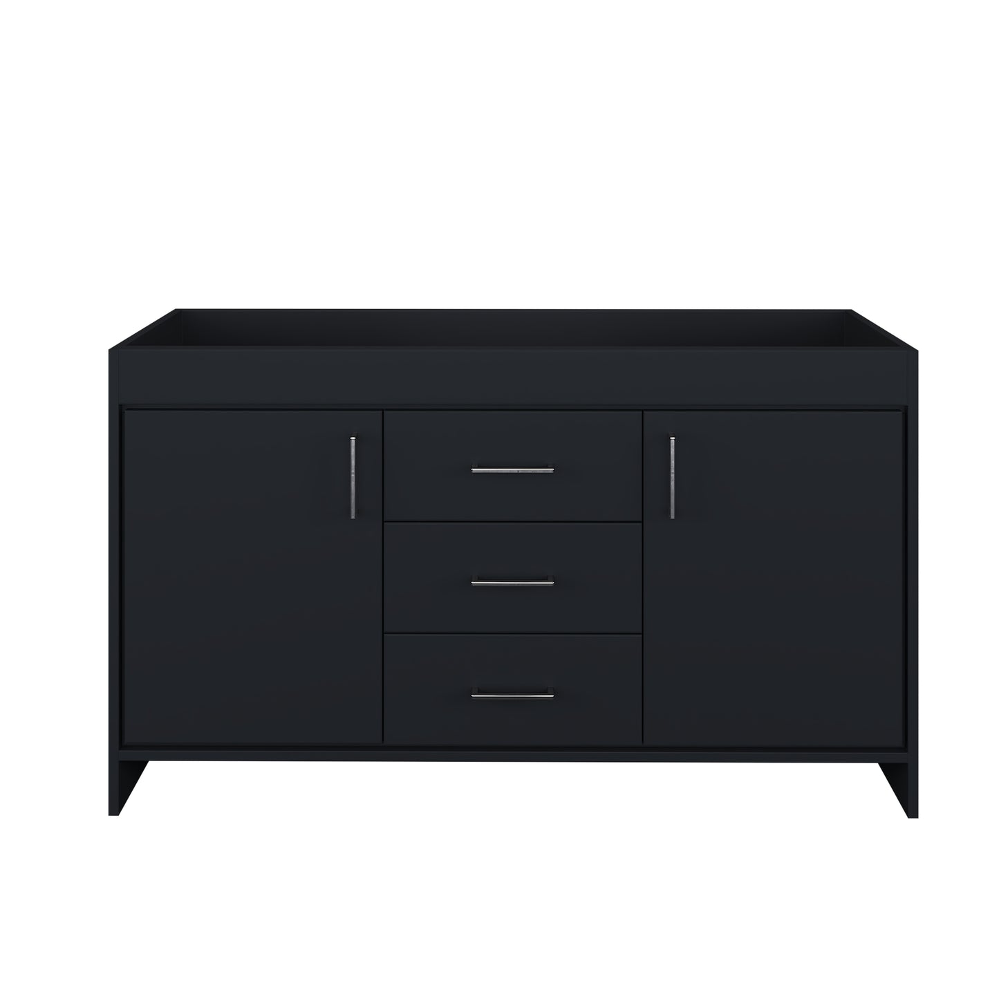 Rio 60" Double Sink Bathroom Vanity Cabinet Only