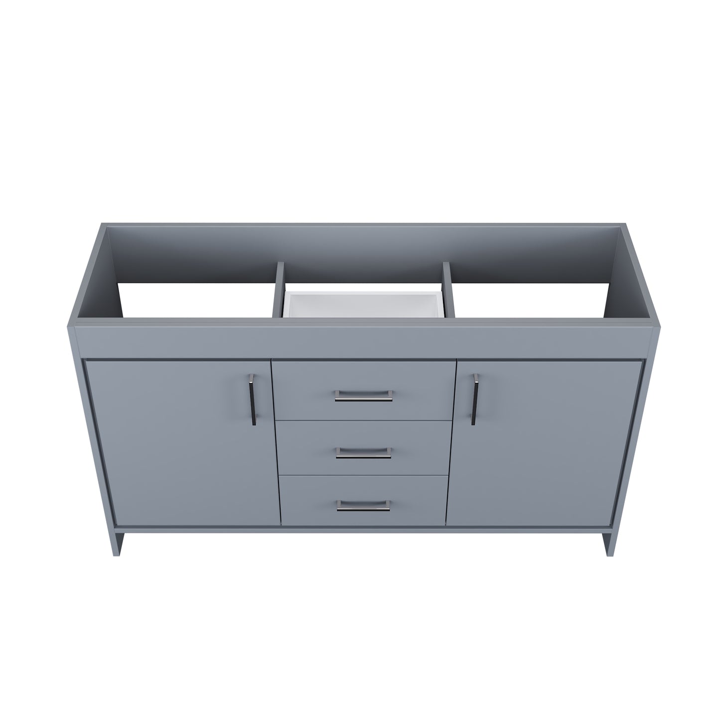Rio 60" Double Sink Bathroom Vanity Cabinet Only