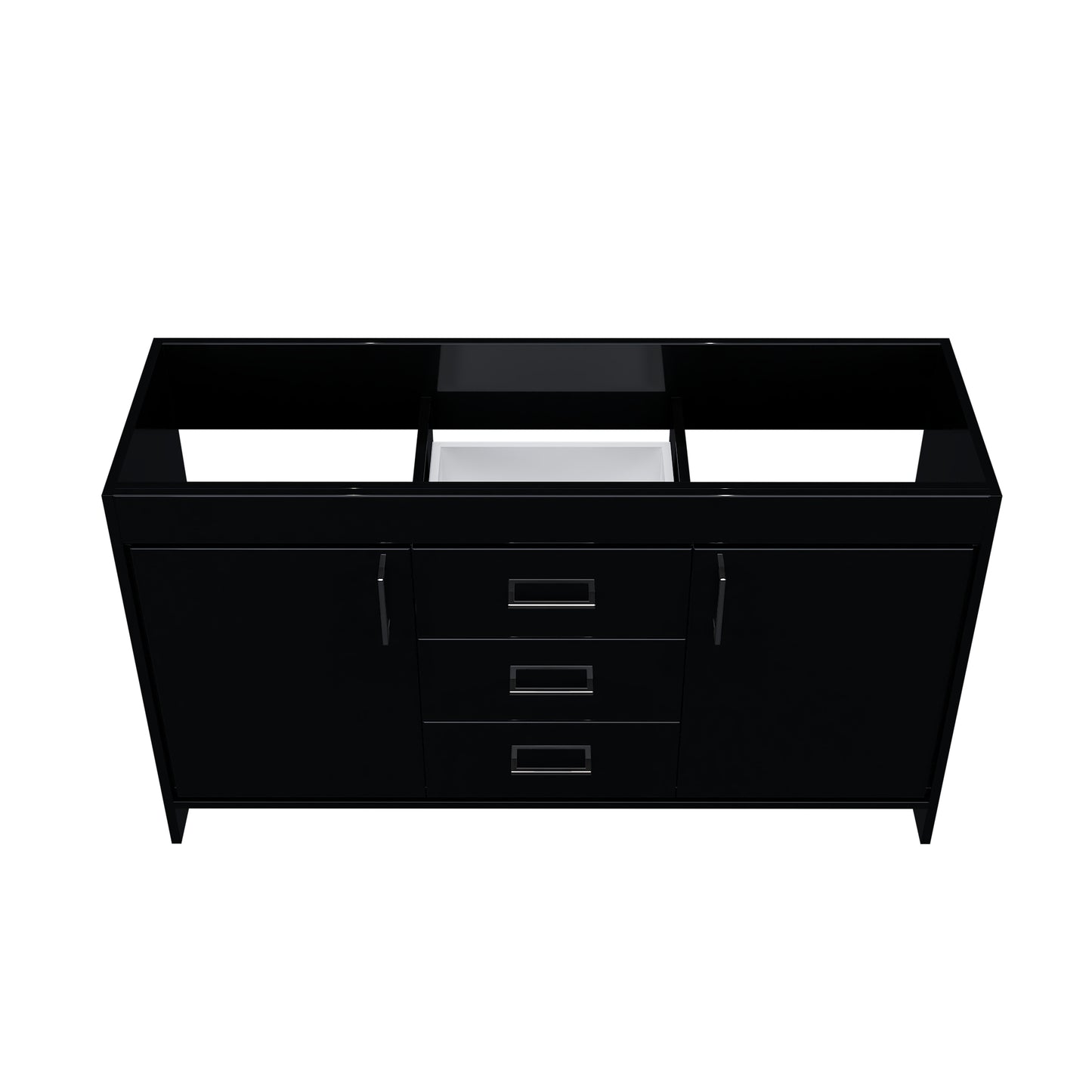 Rio 60" Double Sink Bathroom Vanity Cabinet Only