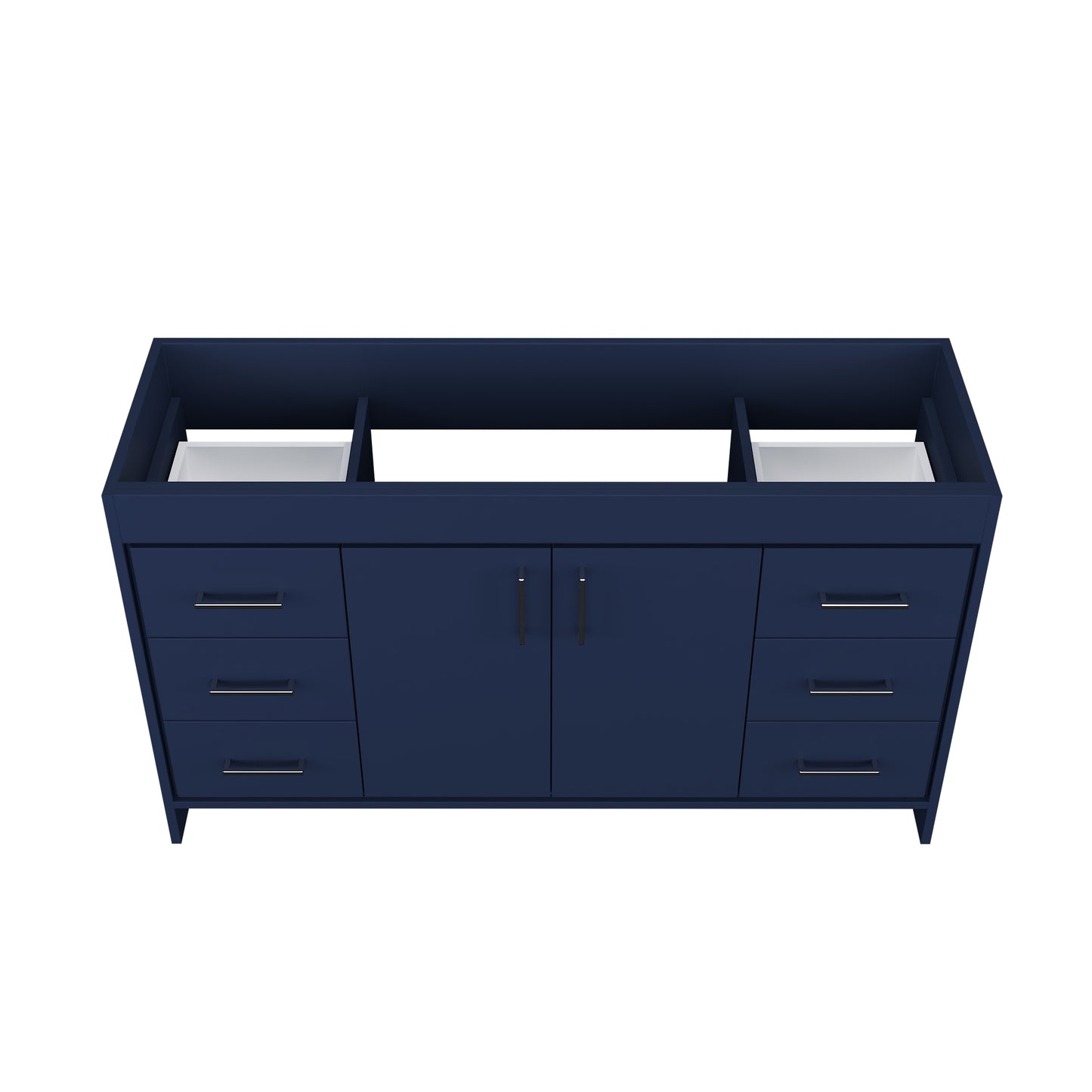 Rio 60" Double Sink Bathroom Vanity Cabinet Only