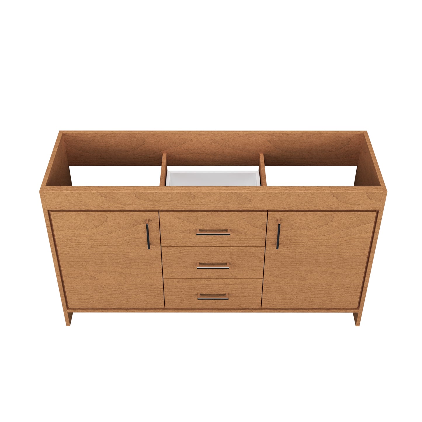 Rio 60" Double Sink Bathroom Vanity Cabinet Only