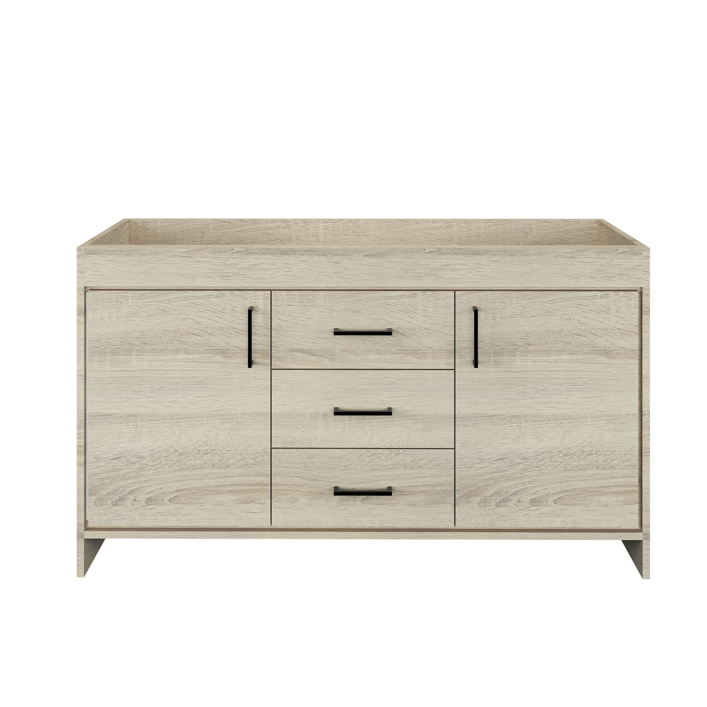 Rio 60" Double Sink Bathroom Vanity Cabinet Only