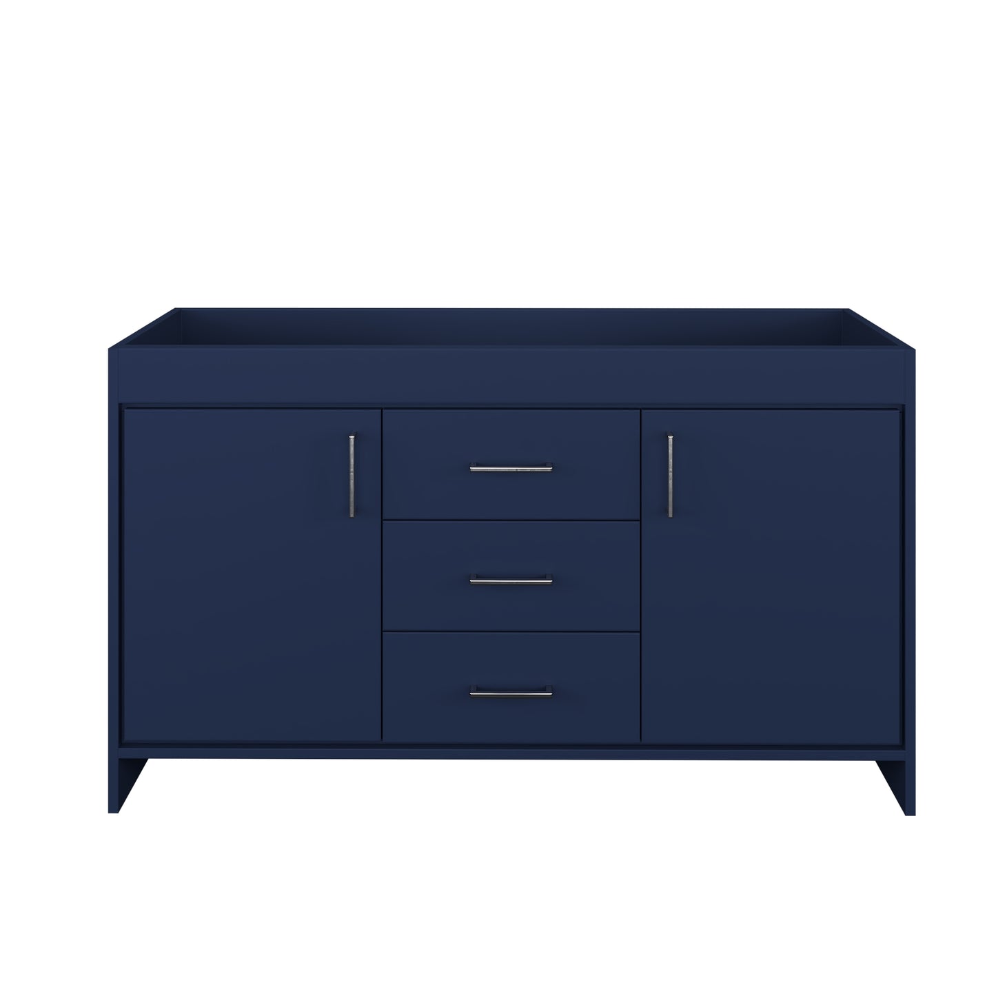 Rio 60" Double Sink Bathroom Vanity Cabinet Only