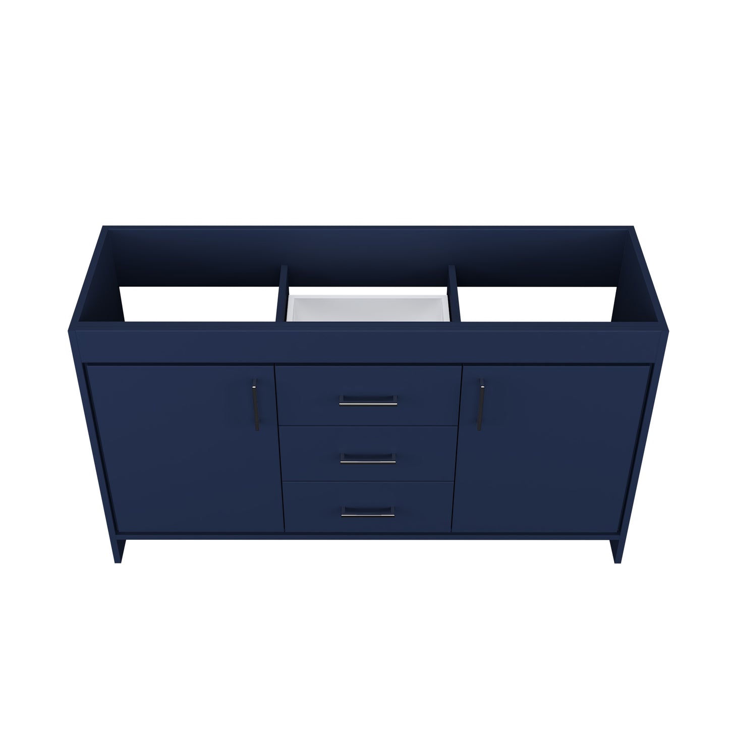 Rio 60" Double Sink Bathroom Vanity Cabinet Only