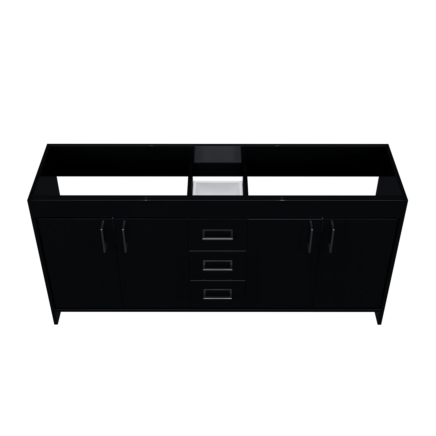 Rio 72" Double Sink Bathroom Vanity Cabinet Only