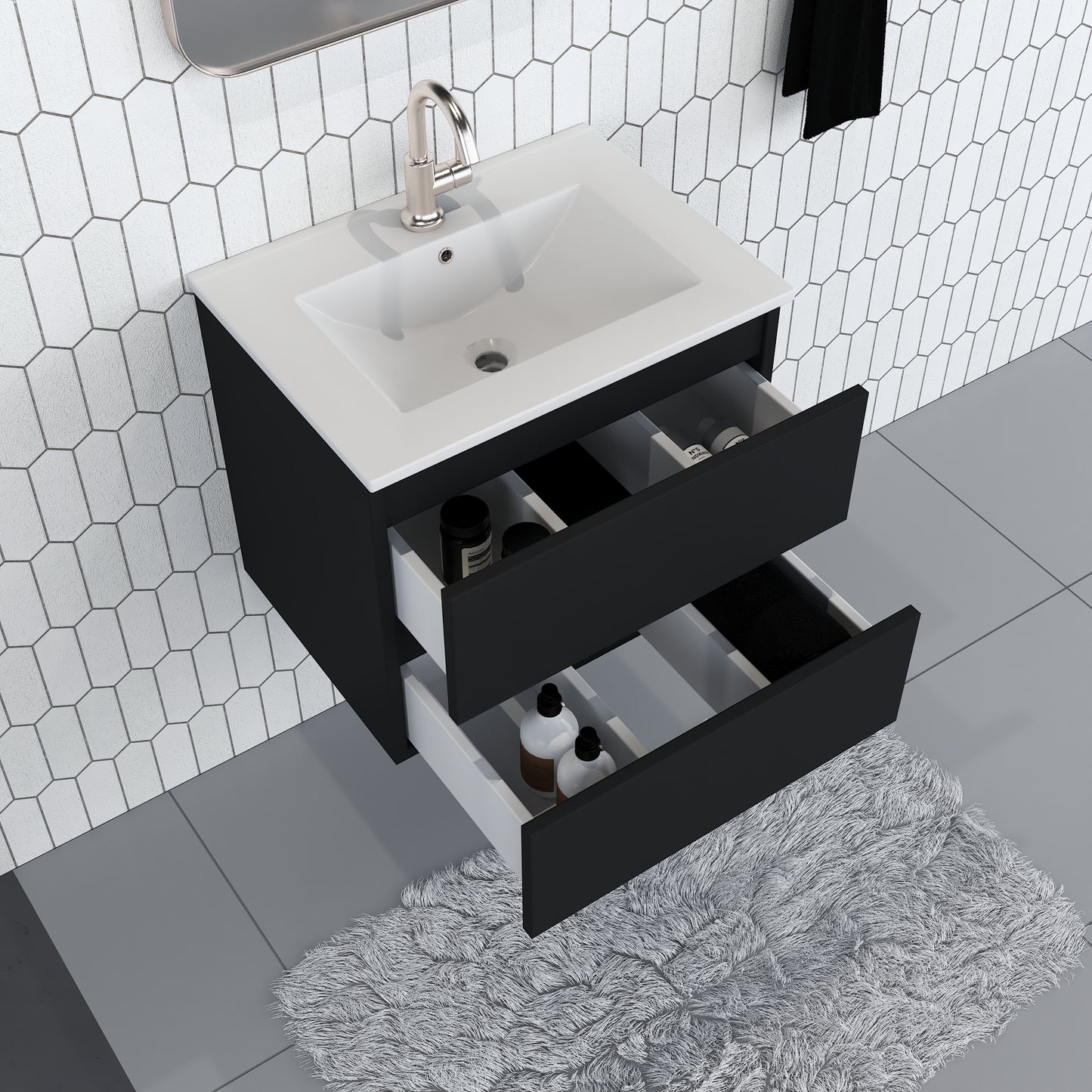Salt 24" Bathroom Vanity with integrated counter top