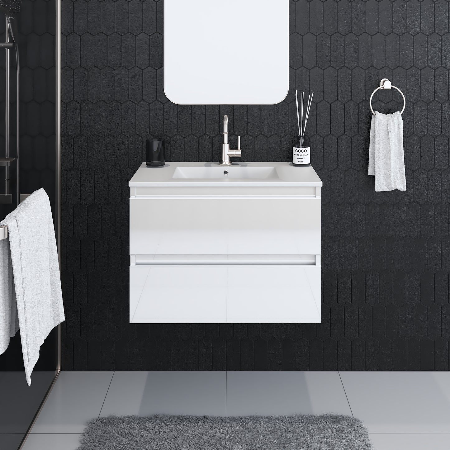 Salt 30" Bathroom Vanity with integrated counter top