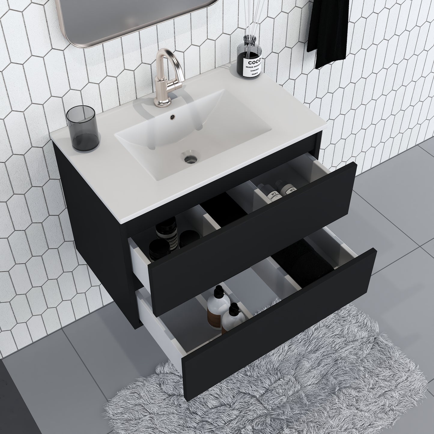Salt 30" Bathroom Vanity with integrated counter top